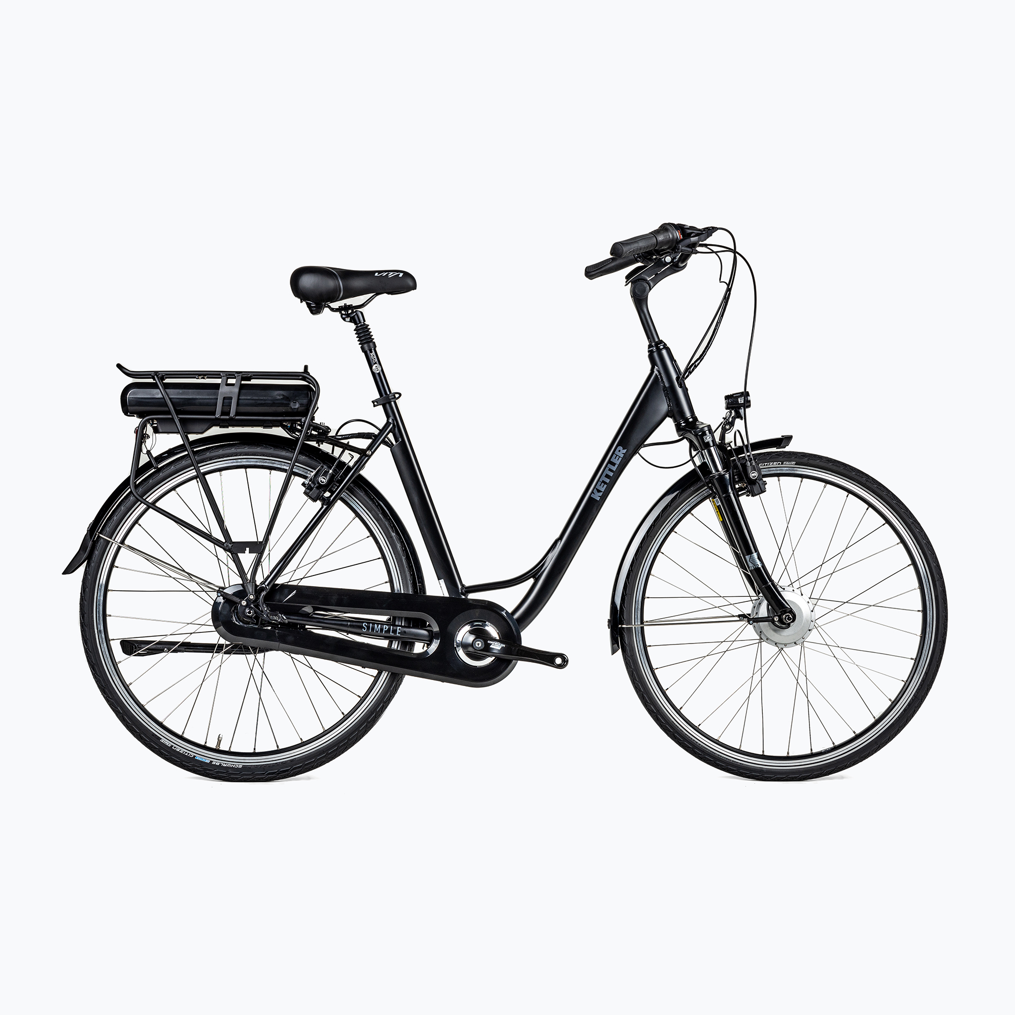 42%-kal olcsóbban.  Kettler Ebike Simple 7G fekete elektromos kerékpár KF087-VARW55. Méret: 60