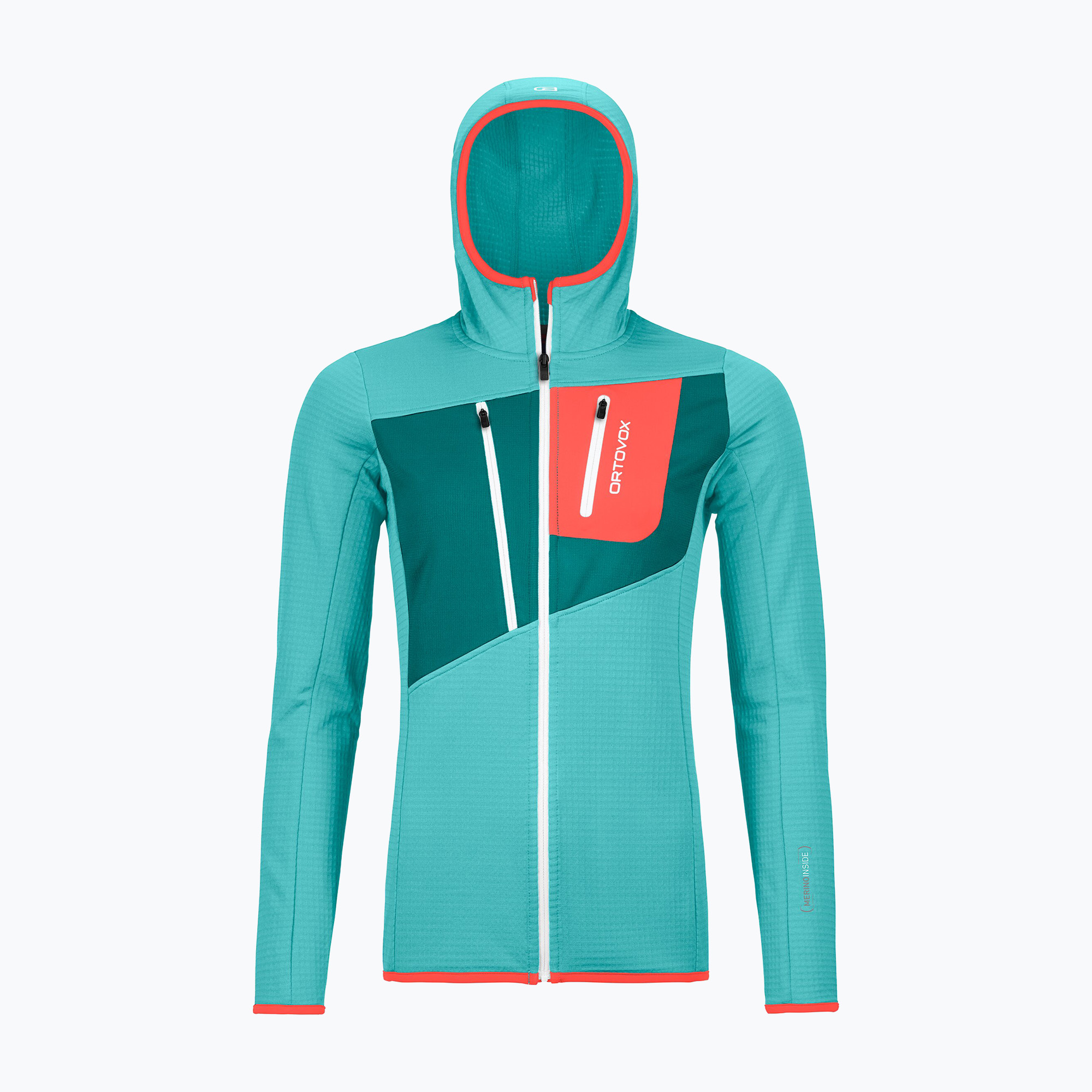 26%-kal olcsóbban.  Női Ortovox Fleece Grid Hoody türkizkék 8720100036. Méret: L