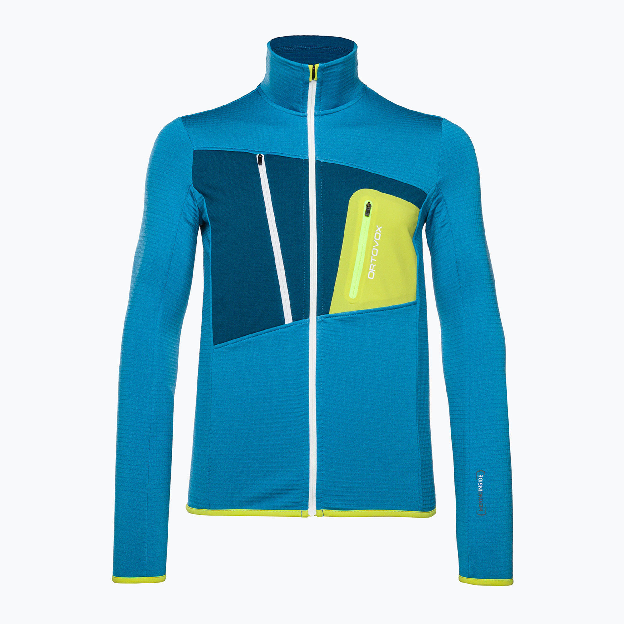 25%-kal olcsóbban.  Férfi Ortovox Fleece Grid kék pulóver 8721200031. Méret: S