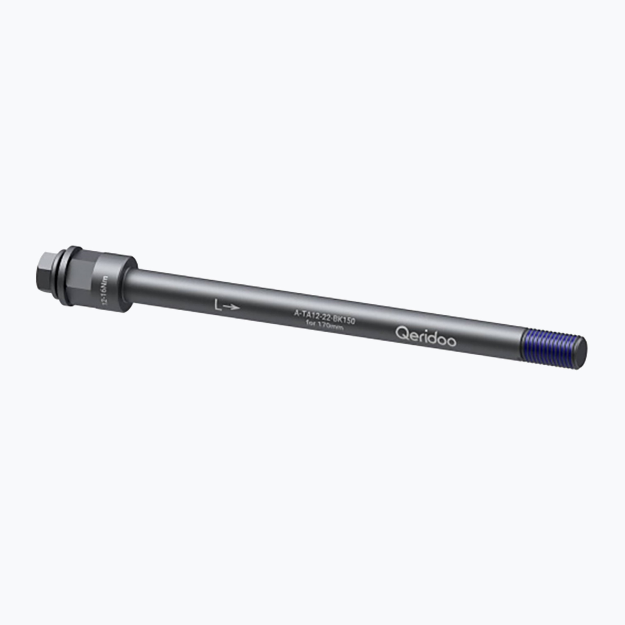 Adapter Qeridoo utánfutóhoz M12x1.5mm merev tengelyhez ezüst színű. Méret: 170 mm