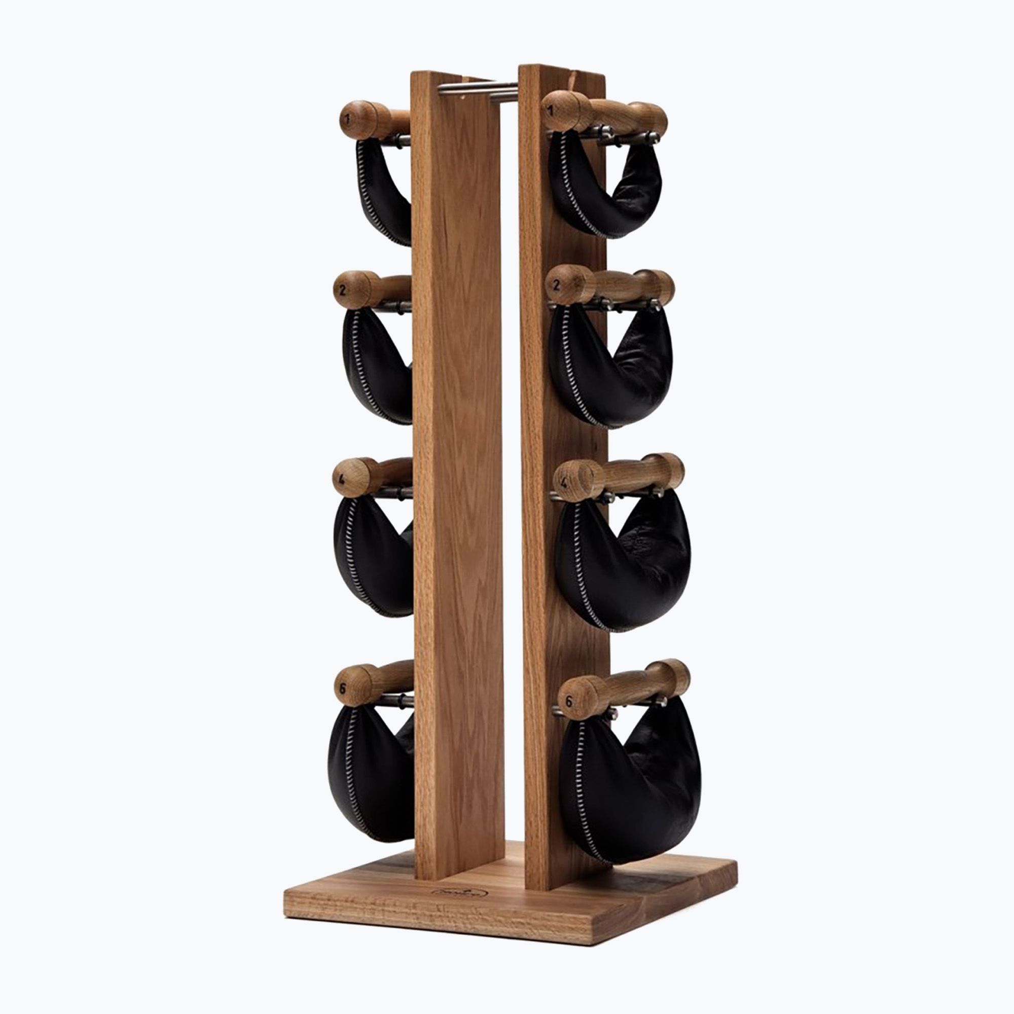 NOHrD SwingBell súlyzók Tower Oak állvánnyal 2-8 kg. Méret: OS