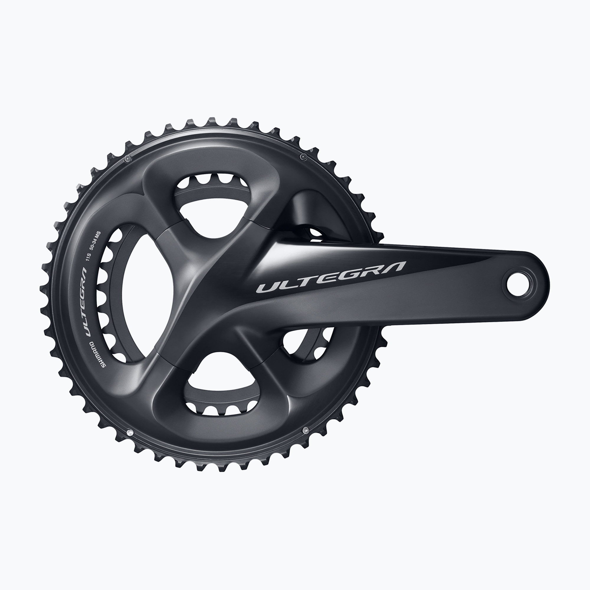 14%-kal olcsóbban.  Shimano ULTEGRA HOLLOWTECH II FC-R8000 50/34T hajtókar fekete IFCR8000EX04. Méret: 50 / 34T / 175 mm