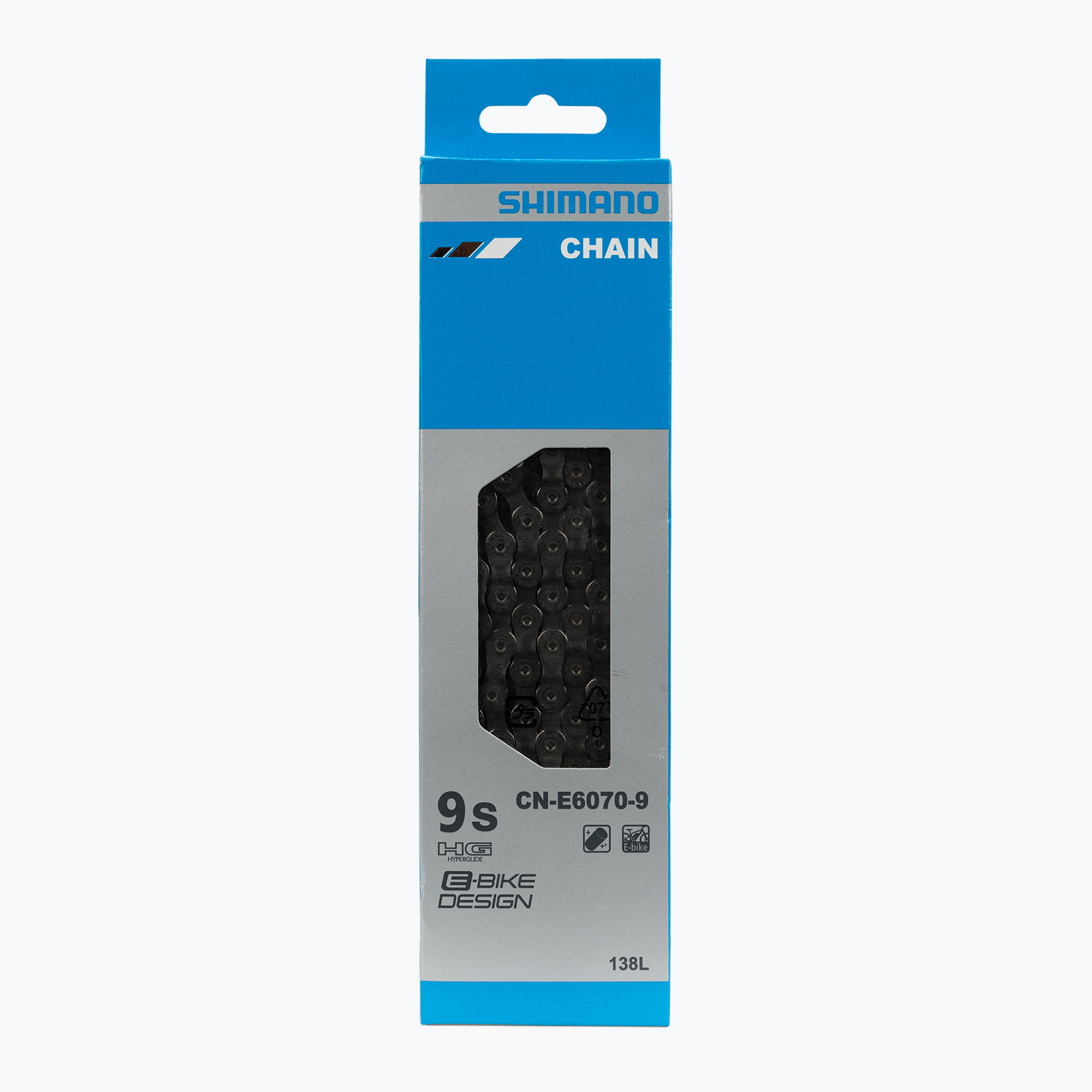 33%-kal olcsóbban.  Shimano kerékpárlánc CN-E6070 9rz 138 láncszem. Méret: 9 rz / 138