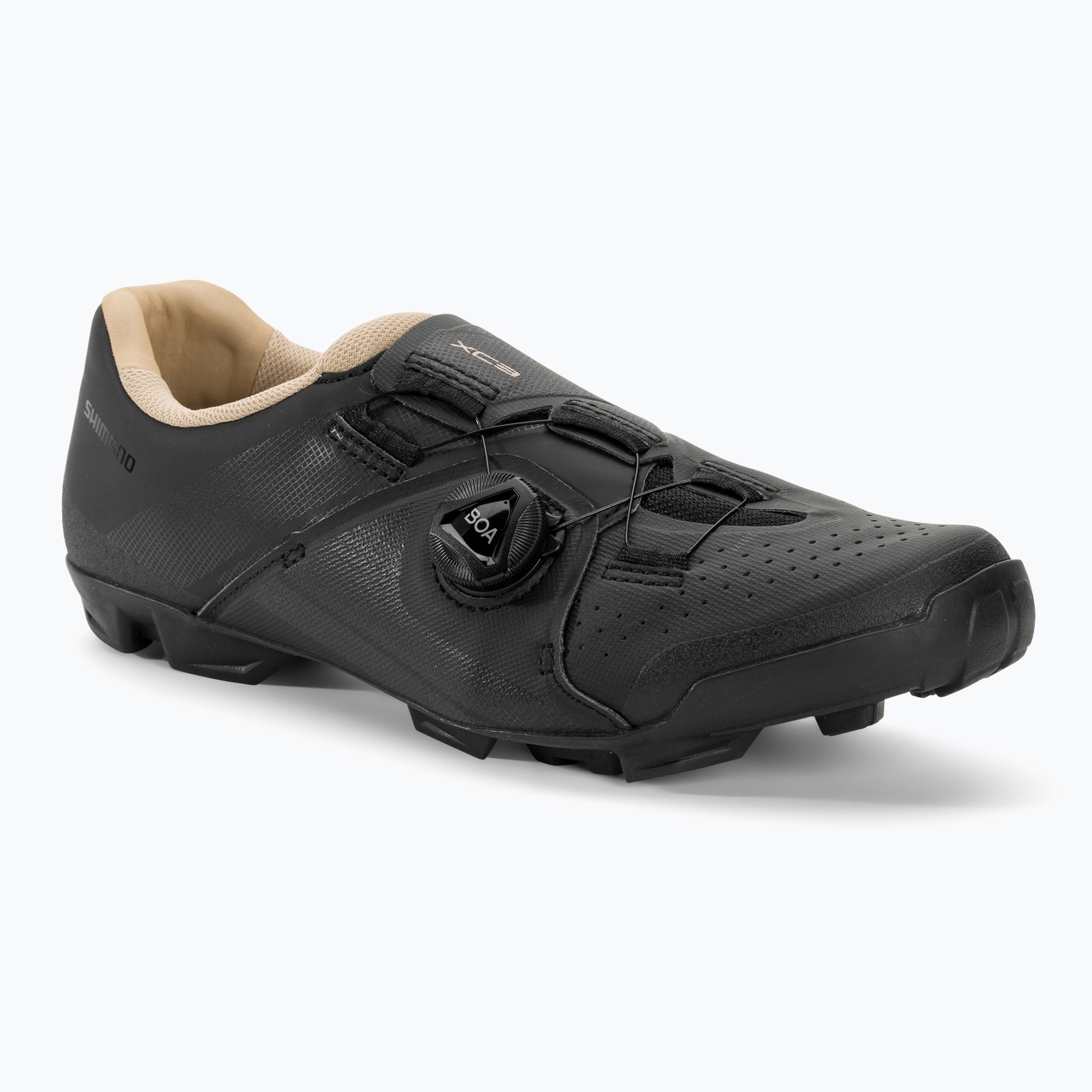 Női MTB kerékpáros cipő Shimano SH-XC300W fekete. Méret: 40 EU