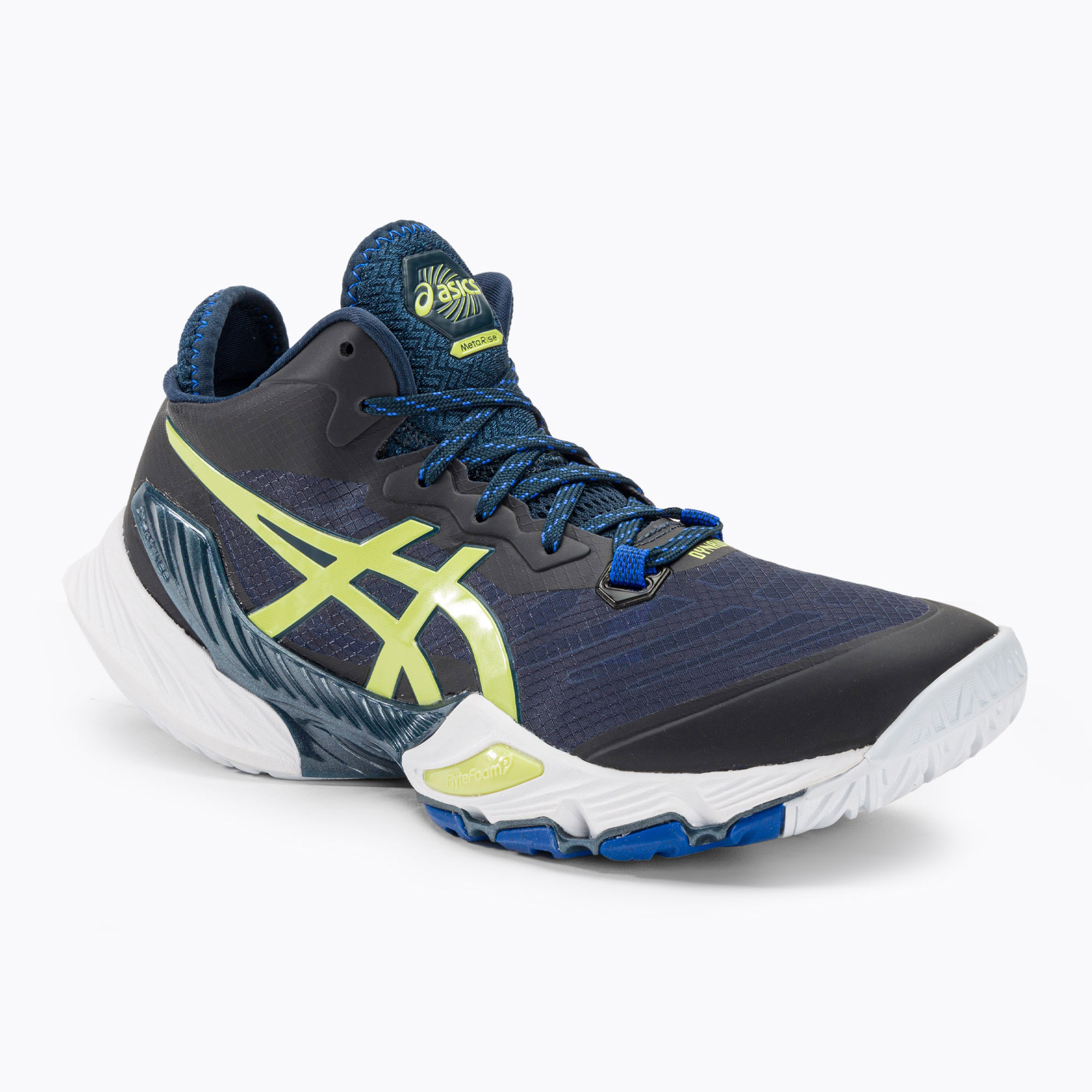 15%-kal olcsóbban.  ASICS férfi röplabdacipő Metarise francia kék / sárga izzó. Méret: 41.5 EU