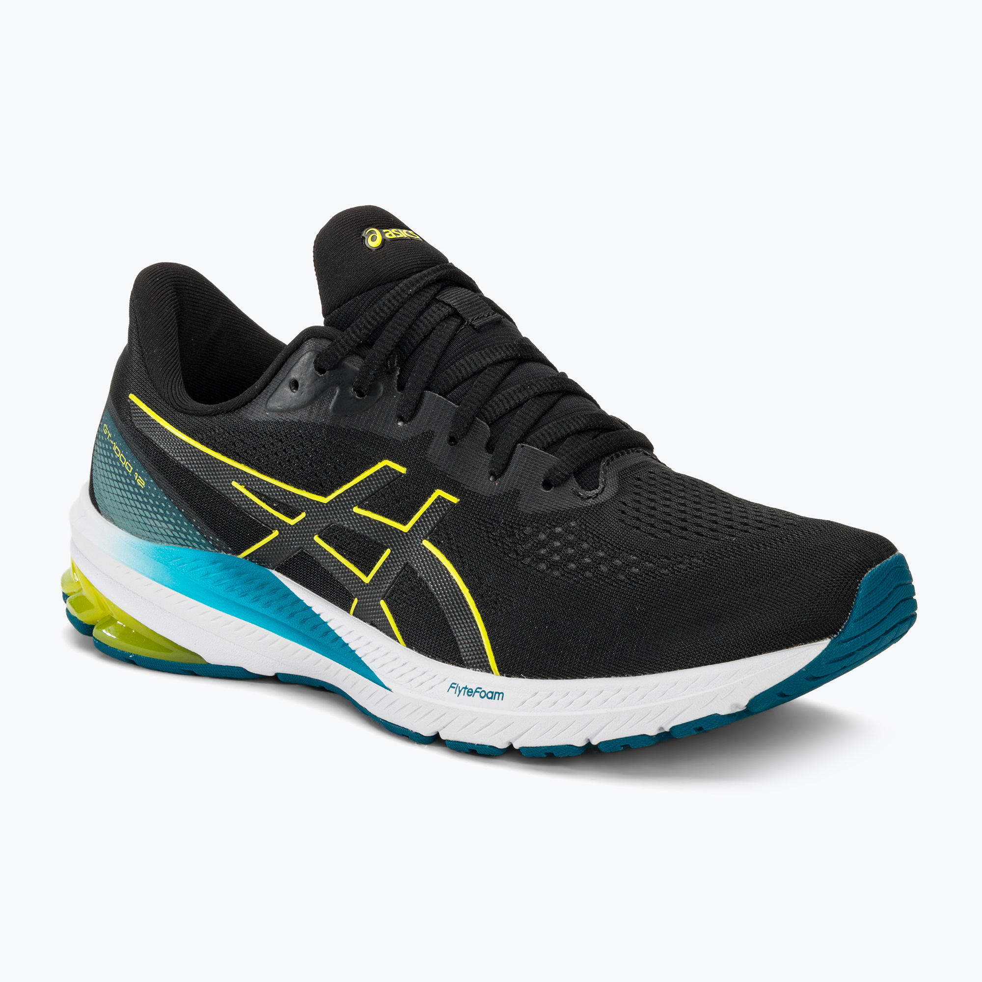 15%-kal olcsóbban.  Férfi futócipő ASICS GT-1000 12 black/bright yellow. Méret: 46.5 EU