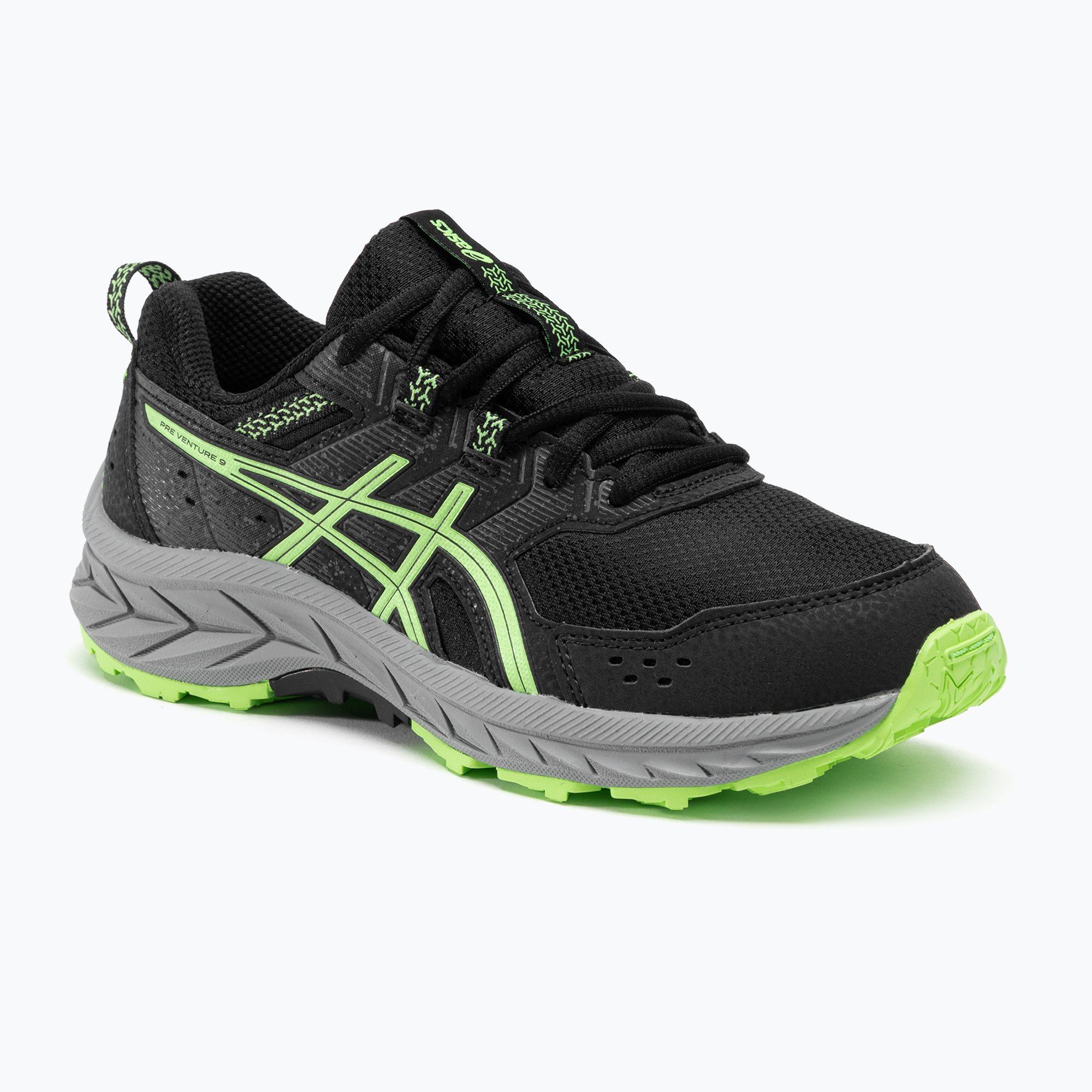 ASICS Gel-Venture 9 GS gyermek futócipő fekete/világító zöld