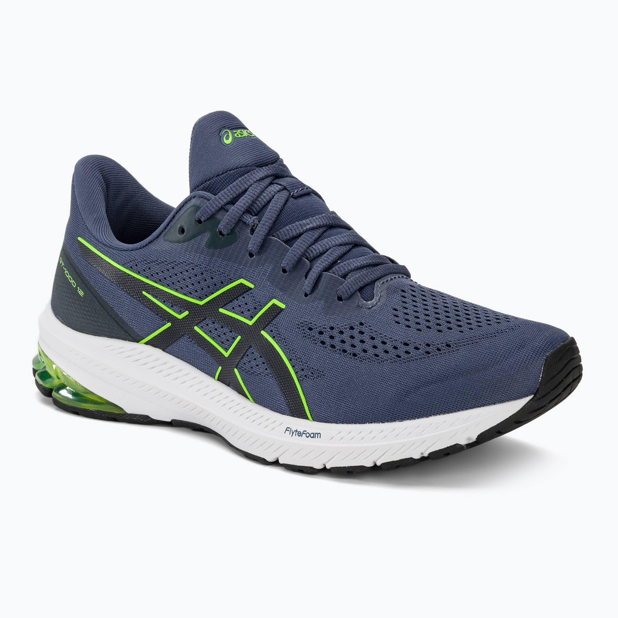 15%-kal olcsóbban.  Férfi futócipő ASICS GT-1000 12 thunder blue/electric lime. Méret: 42.5 EU
