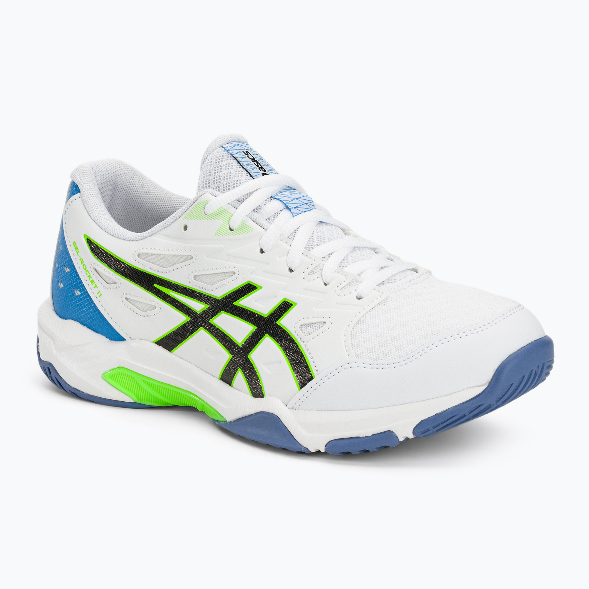 Férfi röplabdacipő ASICS Gel-Rocket 11 white/lime burst. Méret: 40 EU