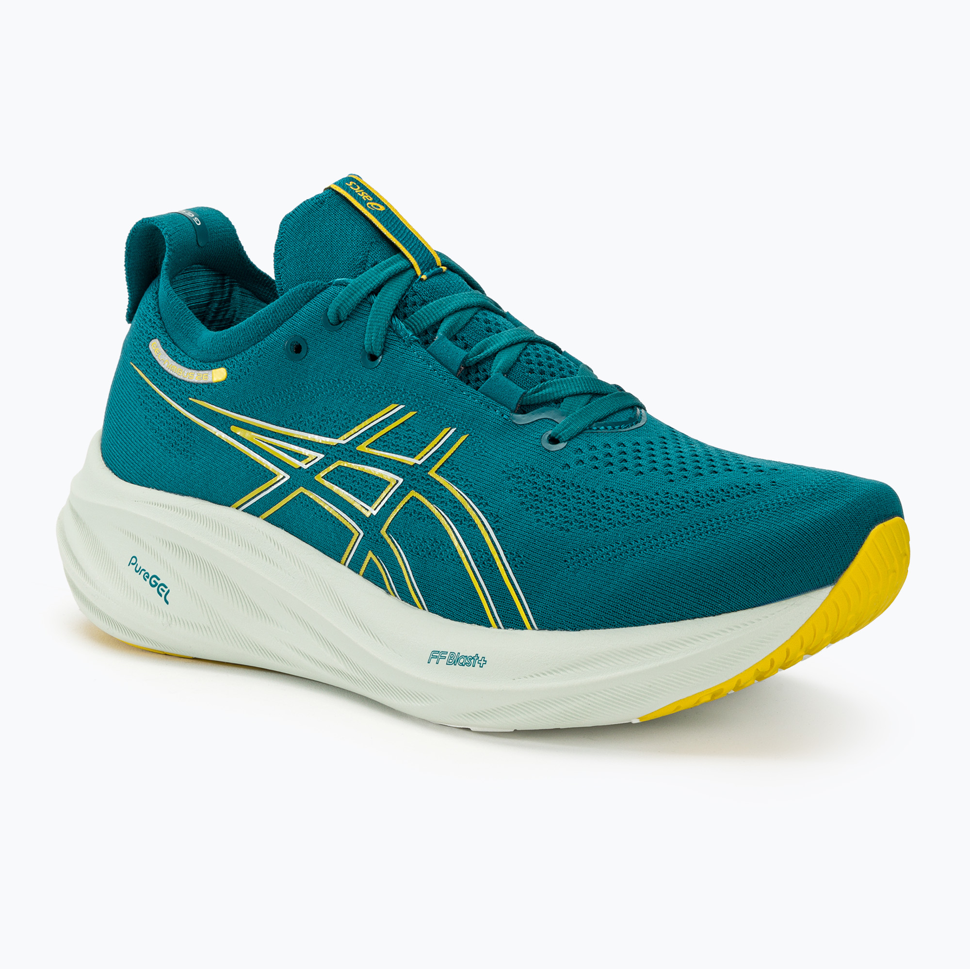 15%-kal olcsóbban.  Férfi futócipő ASICS Gel-Nimbus 26 evening teal/light mustard