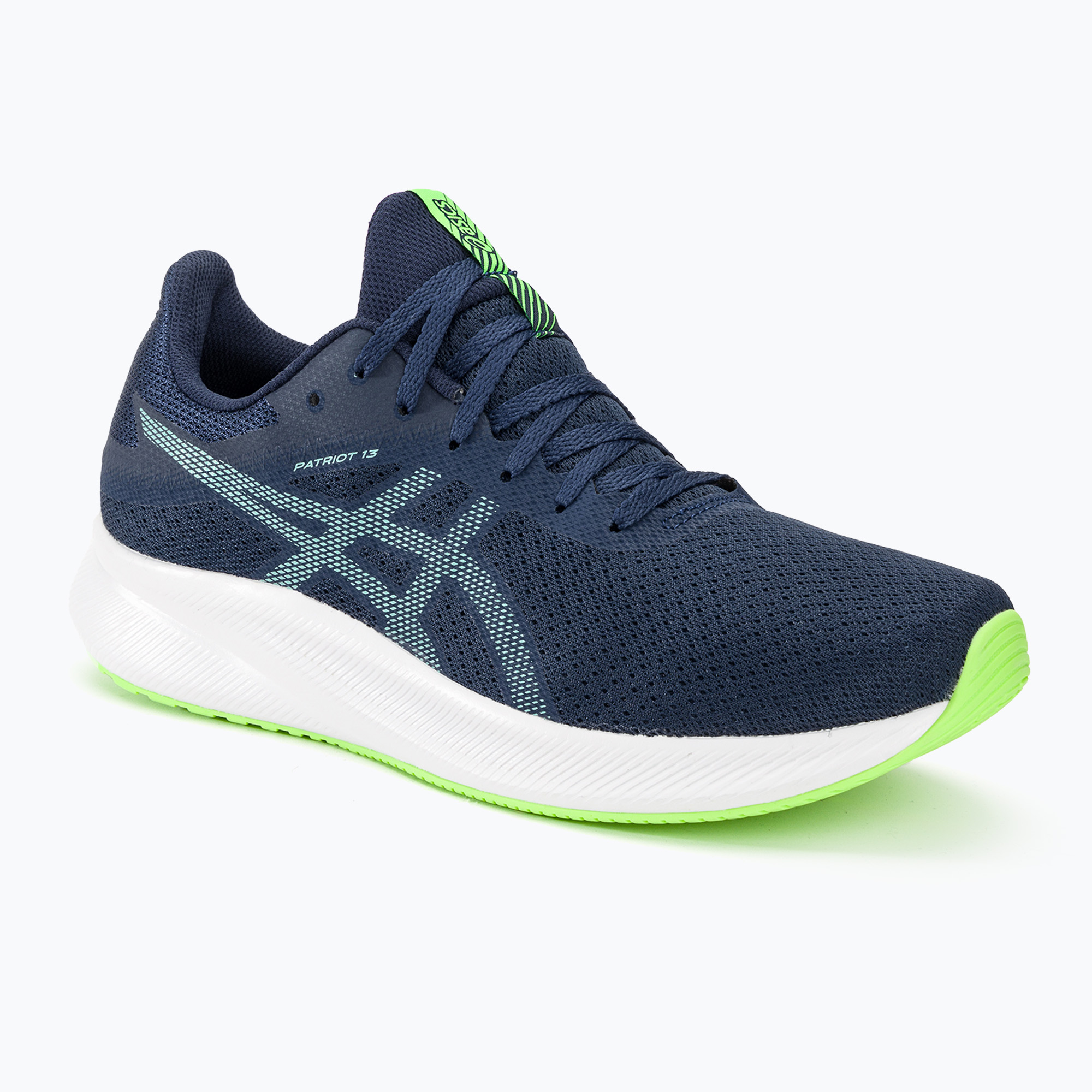 15%-kal olcsóbban.  Férfi futócipő ASICS Patriot 13 blue expanse/illuminate mint