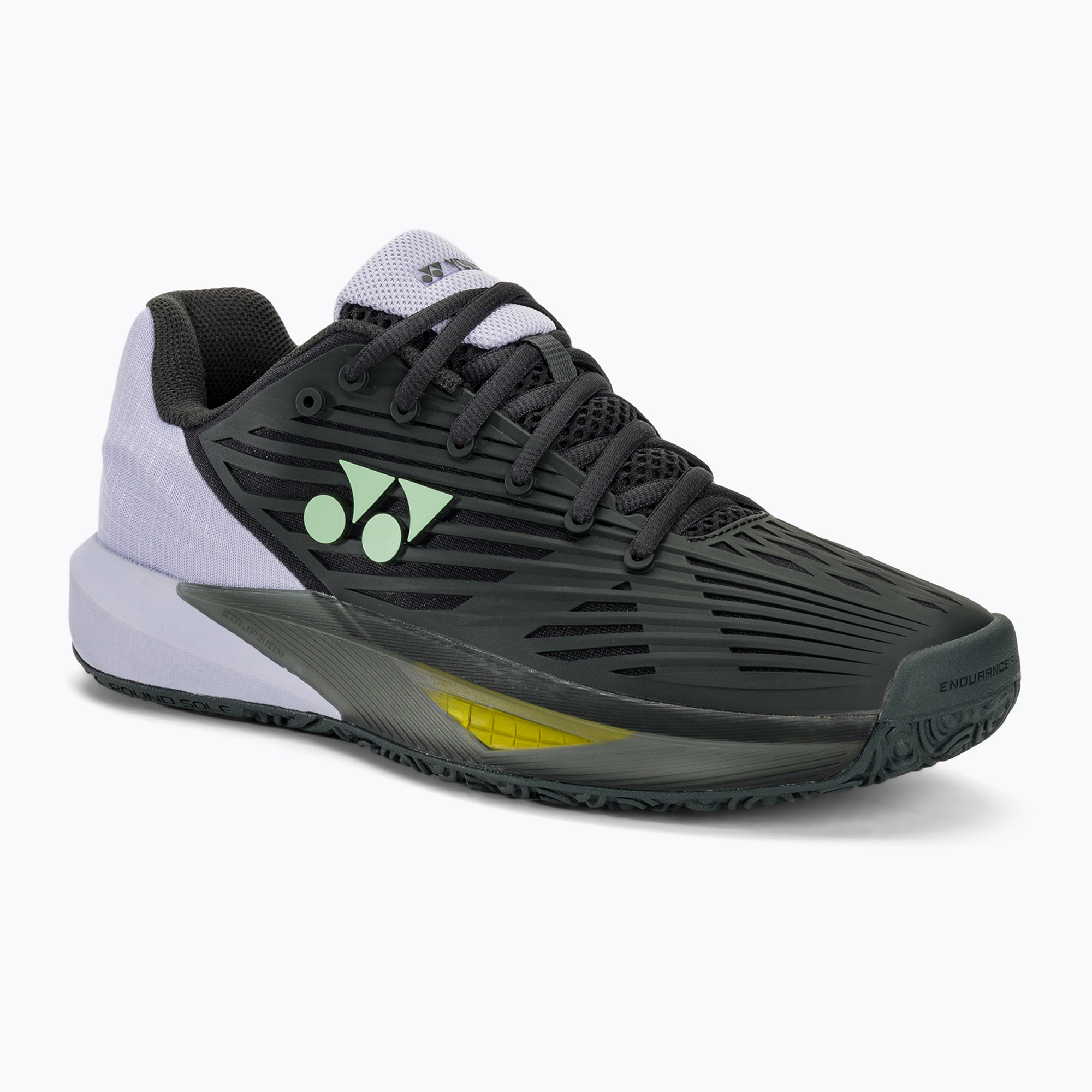 12%-kal olcsóbban.  YONEX Eclipson 5 CL férfi teniszcipő fekete/lila. Méret: 45 EU