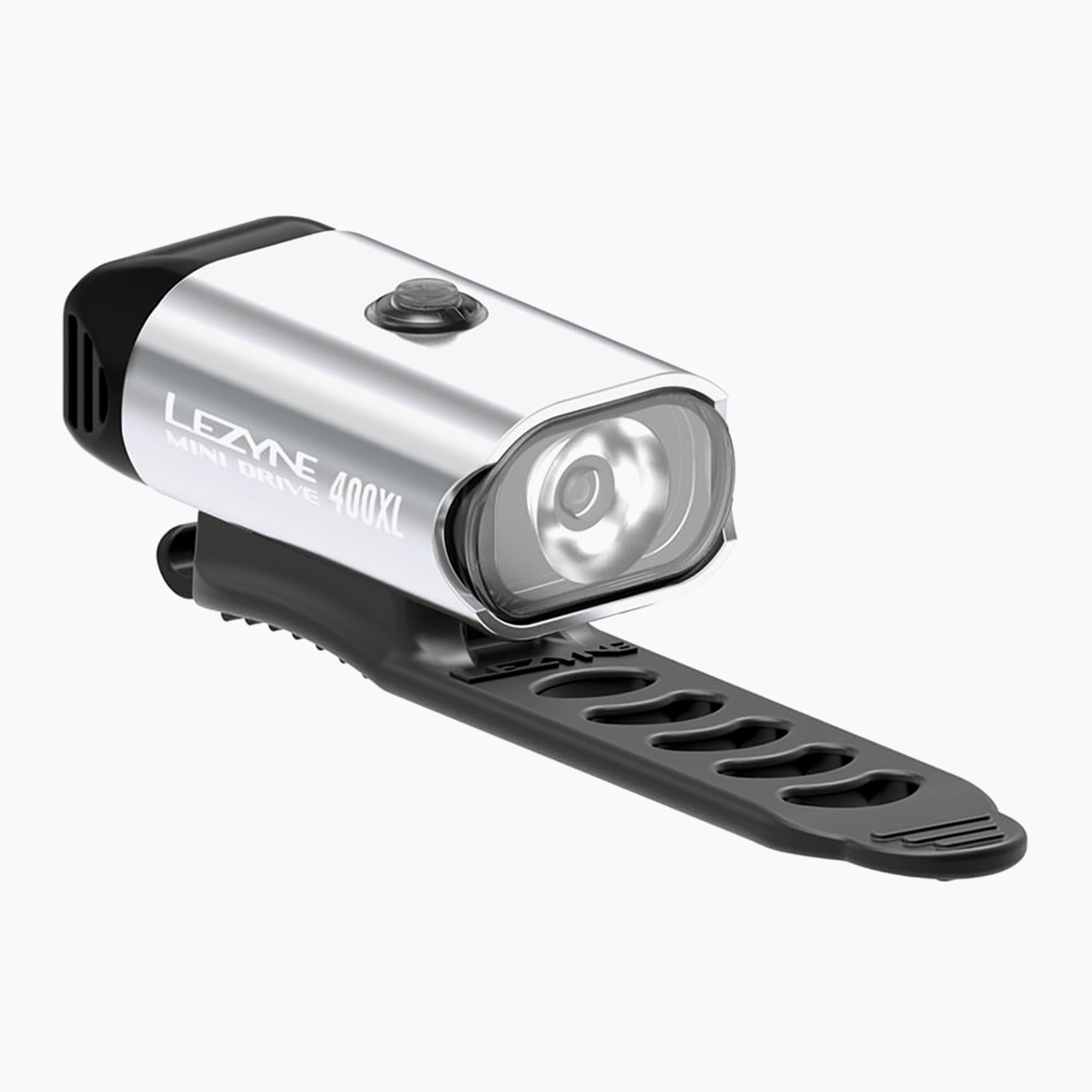 15%-kal olcsóbban.  elülső kerékpárlámpa Lezyne Mini Drive 400XL Front gloss silver. Méret: 400 lm
