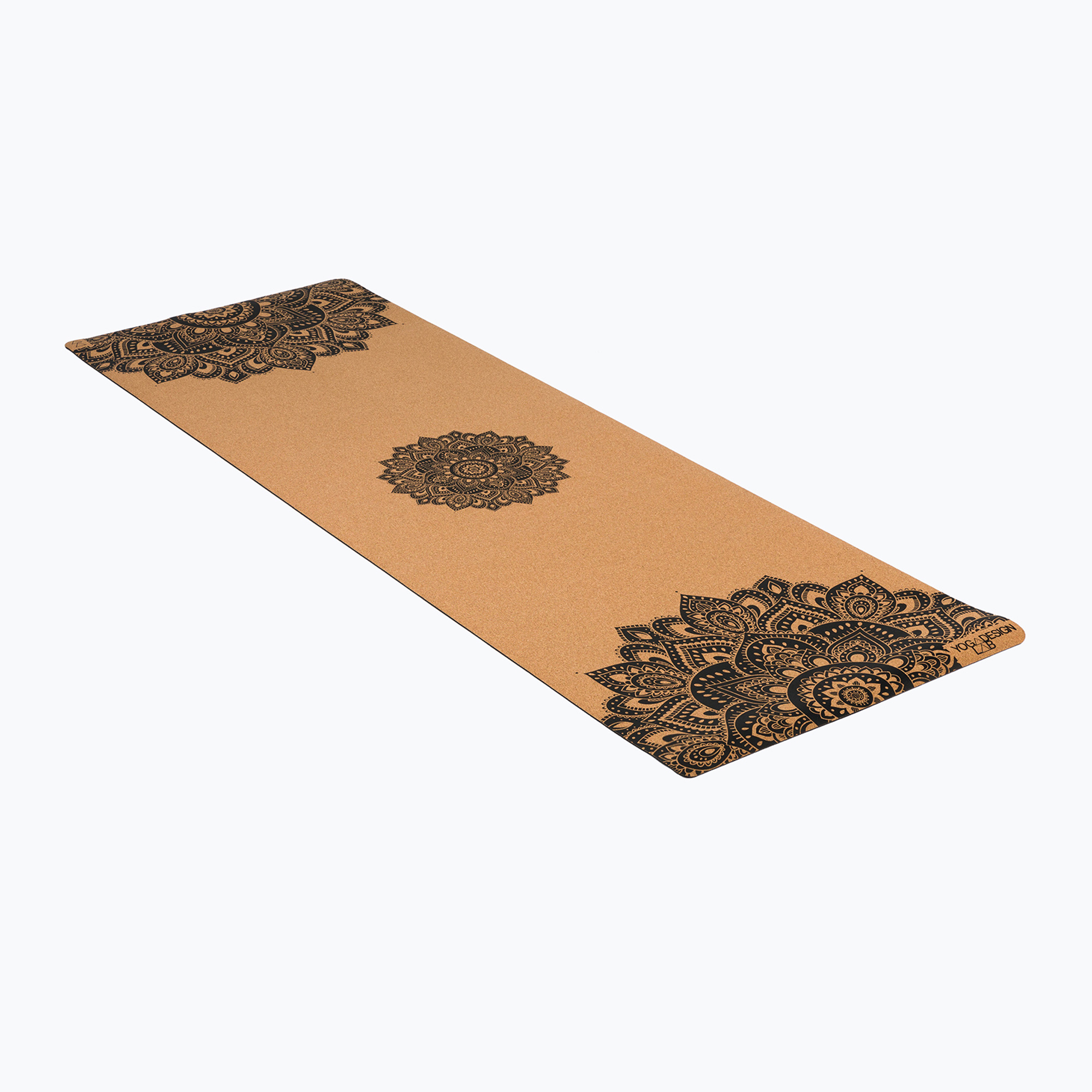 15%-kal olcsóbban.  Yoga Design Lab parafa jógaszőnyeg barna CorM-5.5-Mandala fekete. Méret: 178 x 61 x 0.55 cm