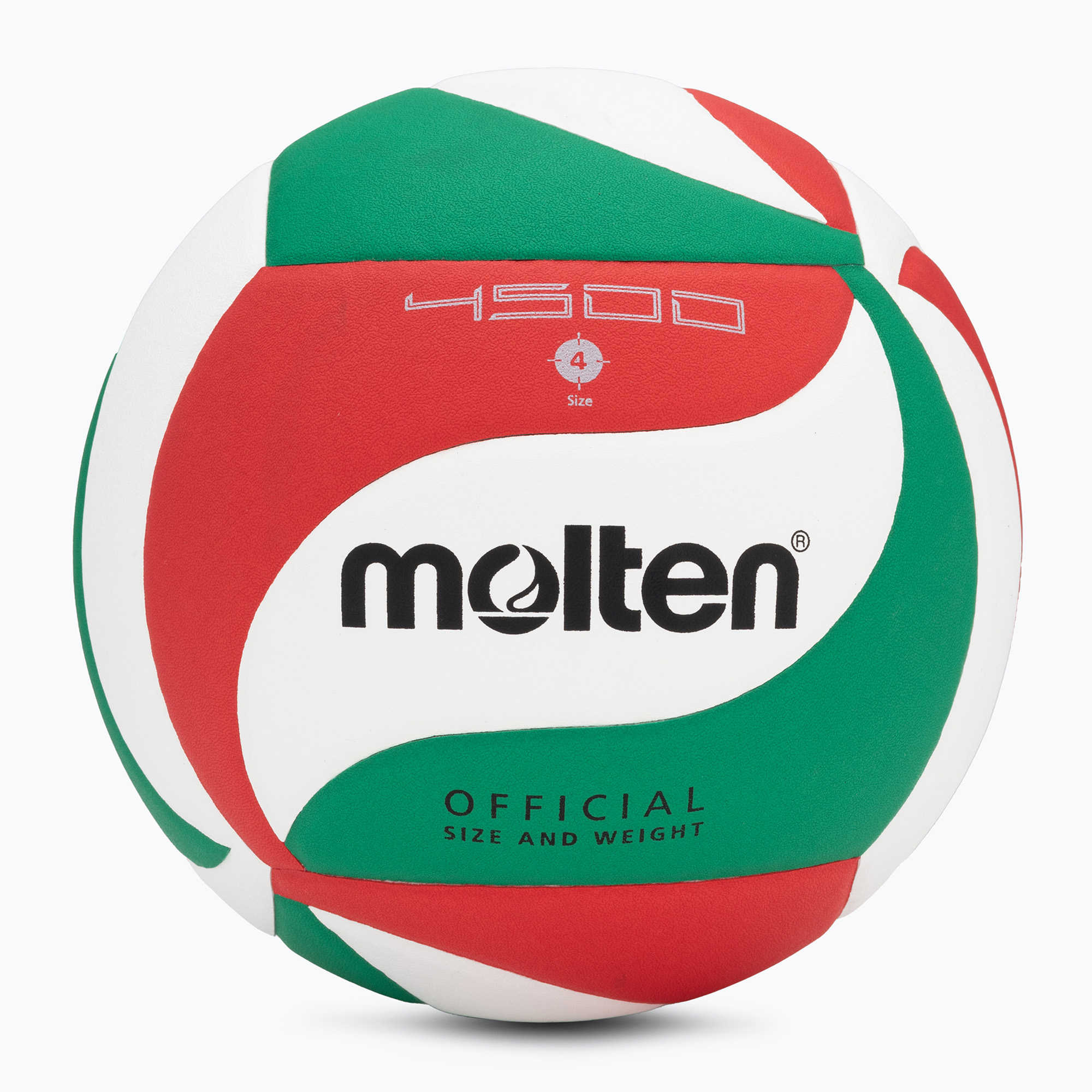 15%-kal olcsóbban.  Molten röplabda V4M4500-4 fehér/zöld/piros 4-es méret. Méret: 4