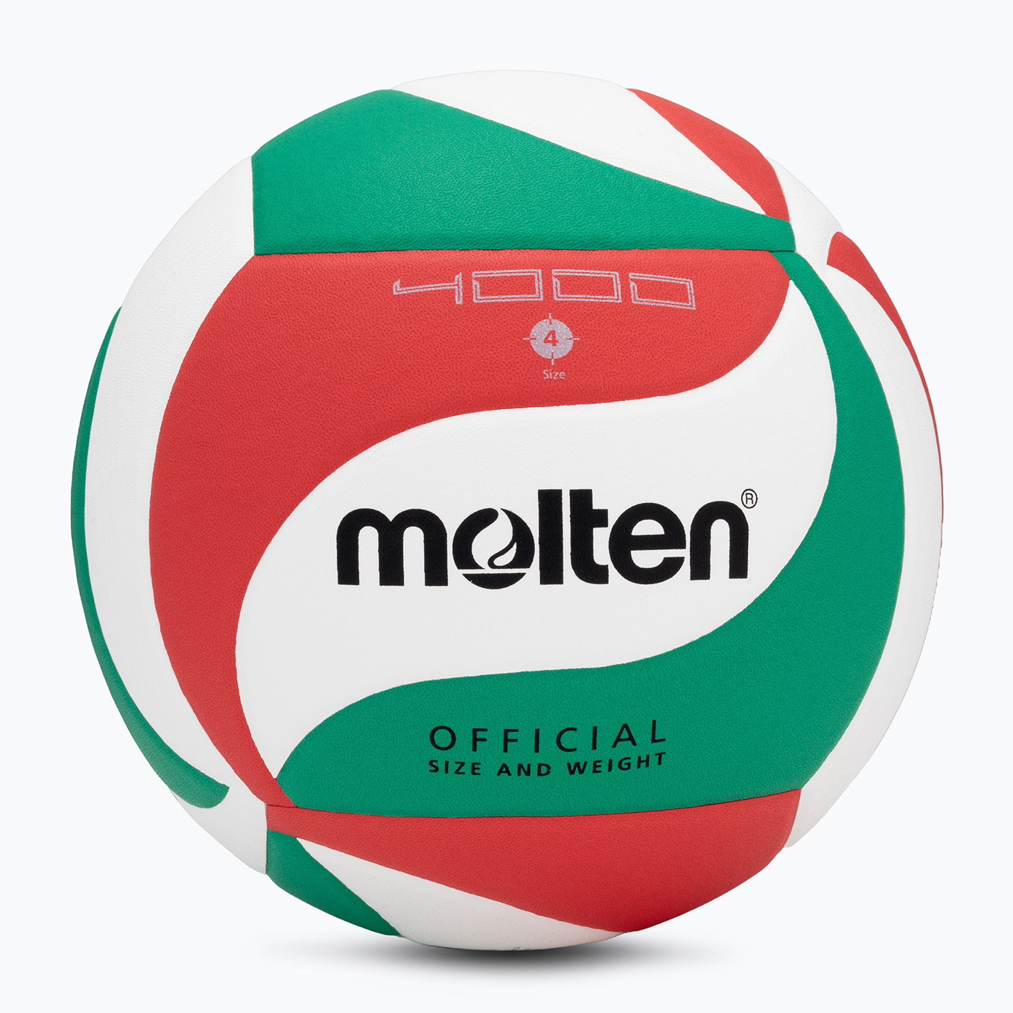 15%-kal olcsóbban.  Molten röplabda V4M4000-4 fehér/zöld/piros 4-es méret. Méret: 4