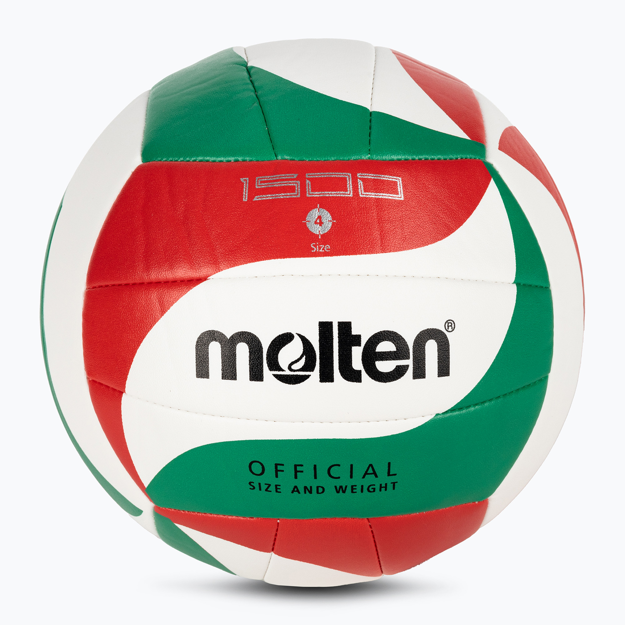 15%-kal olcsóbban.  Molten röplabda V4M1500 fehér/zöld/piros 4-es méret. Méret: 4