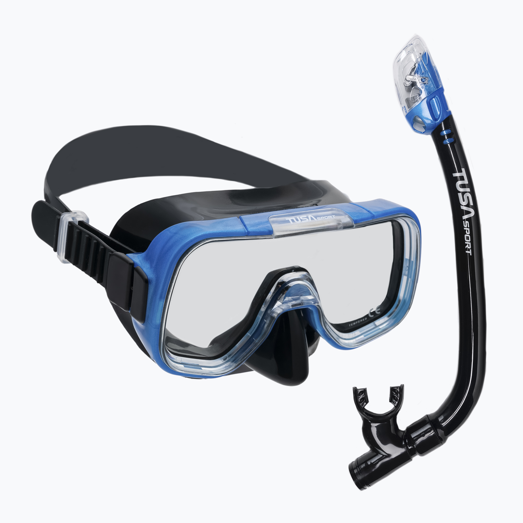 TUSA búvárszett maszk + snorkel fekete UC-2022P. Méret: XS-S