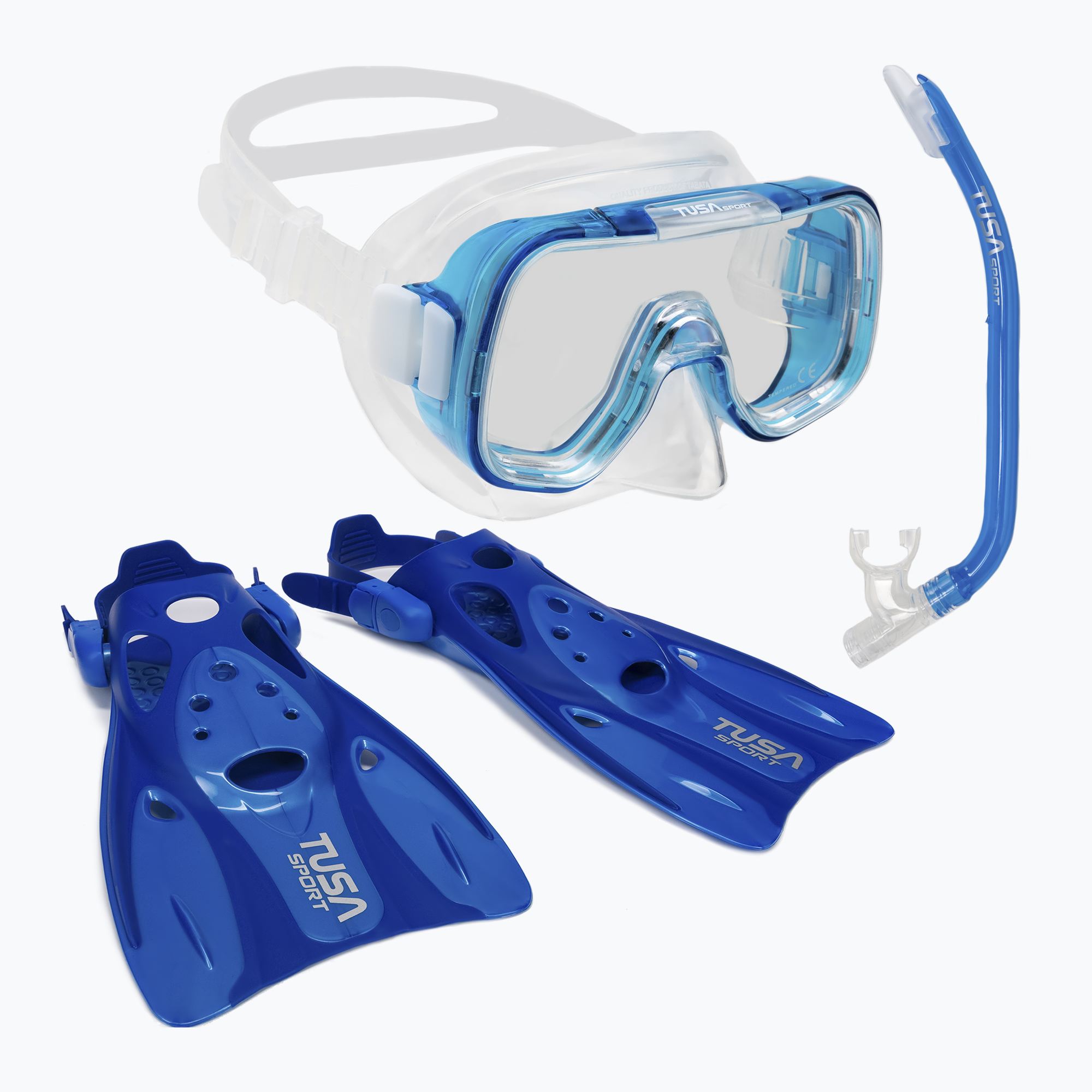 TUSA búvárszett maszk + sznorkel + uszony MINI-KLEIO UP-0201 CB. Méret: M