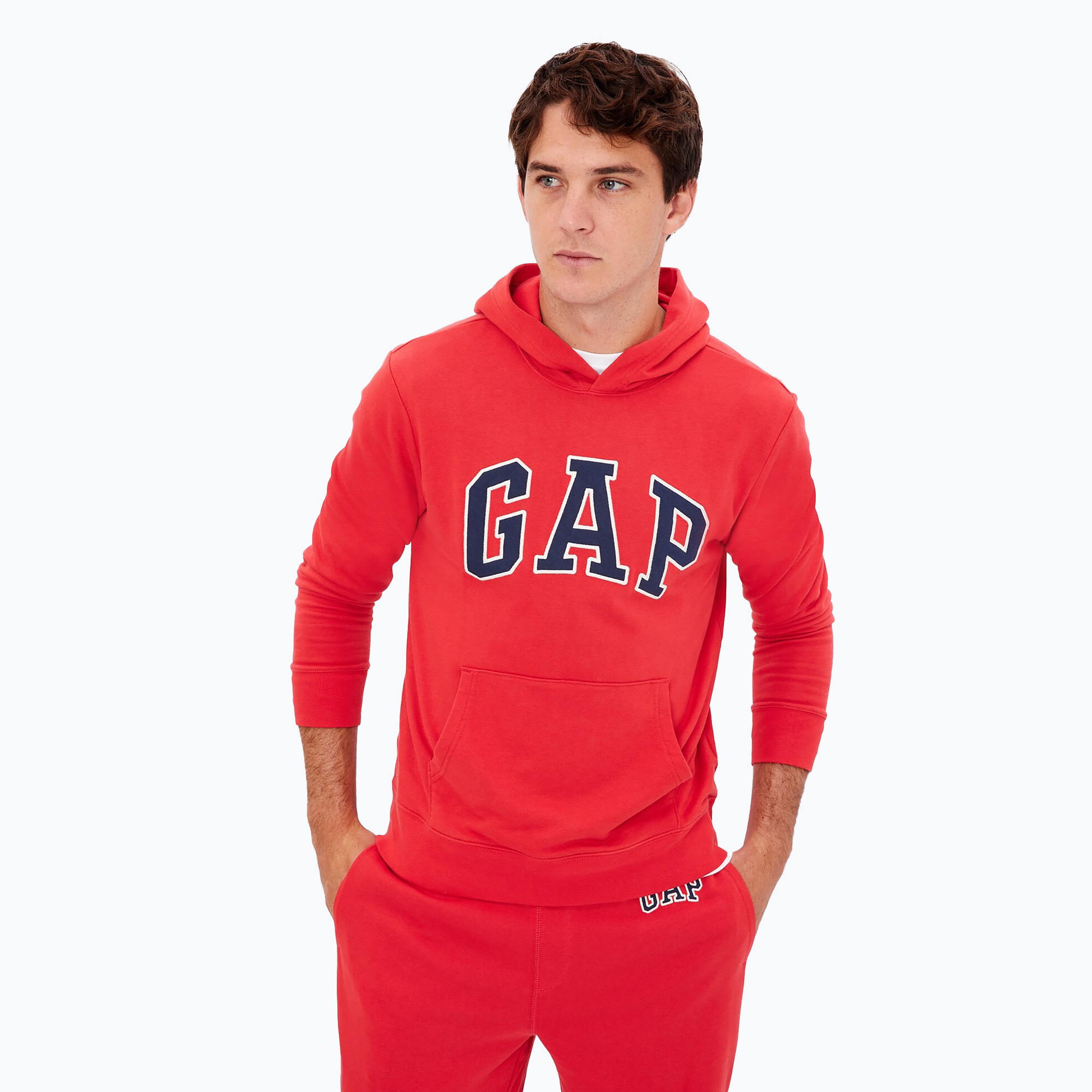 30%-kal olcsóbban.  Férfi pulóver GAP XLS FT Arch PO HD modern red