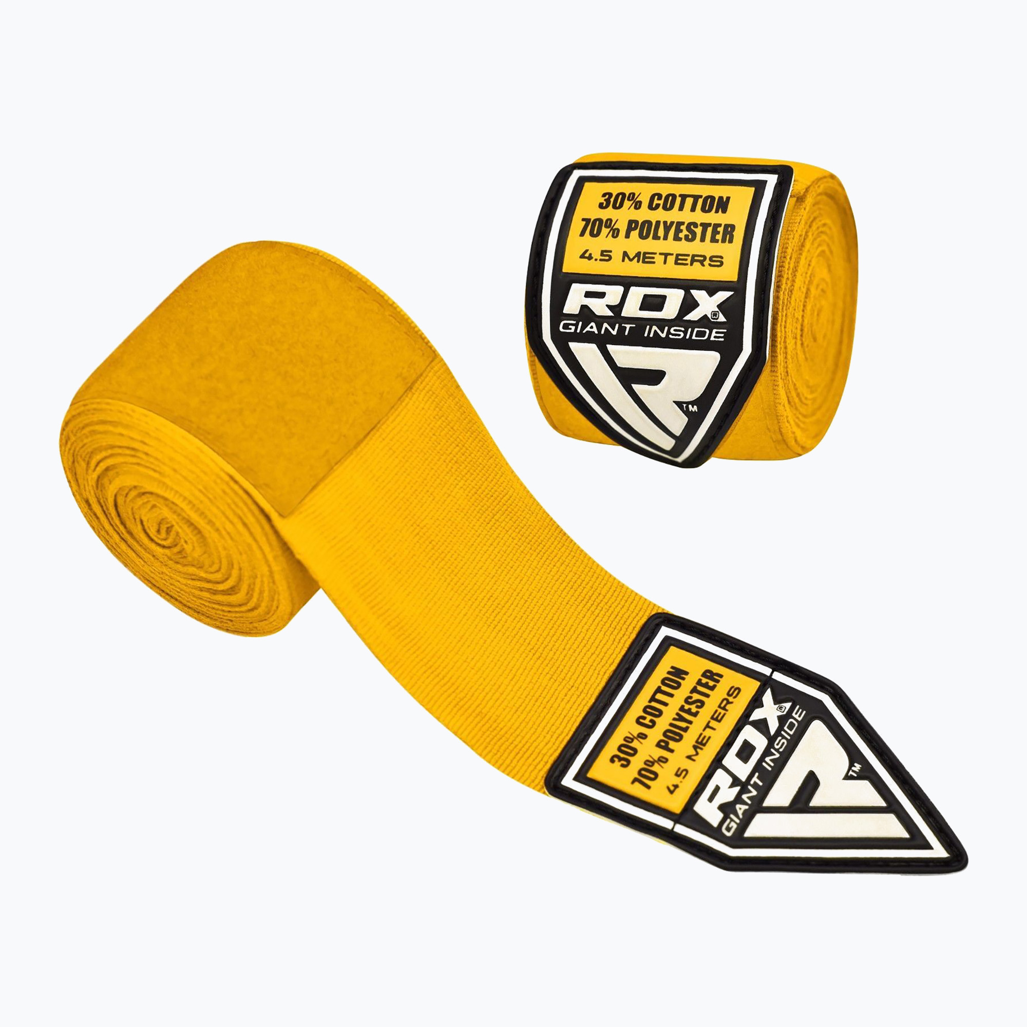 15%-kal olcsóbban.  bokszkötszerek RDX Hand Wraps Plus yellow. Méret: 450 cm