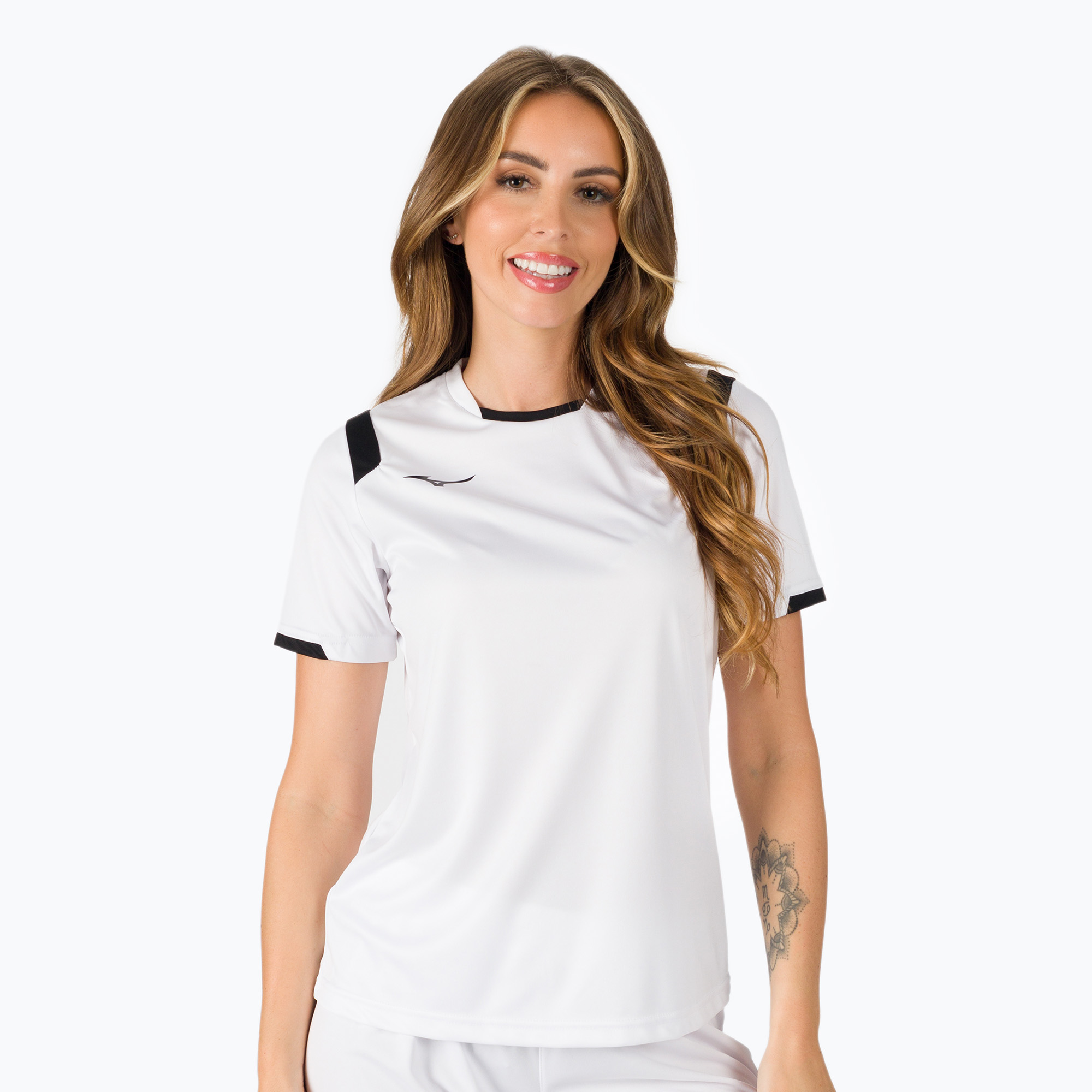 41%-kal olcsóbban.  Mizuno Premium Handball SS női edzőpóló fehér X2FA0C0201. Méret: XL