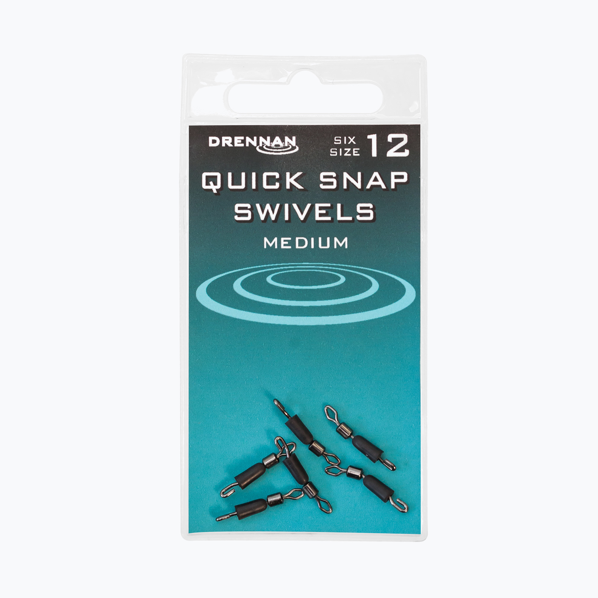 Drennan Quick Snap Swivels 6 db fekete TGQSS018. Méret: 12