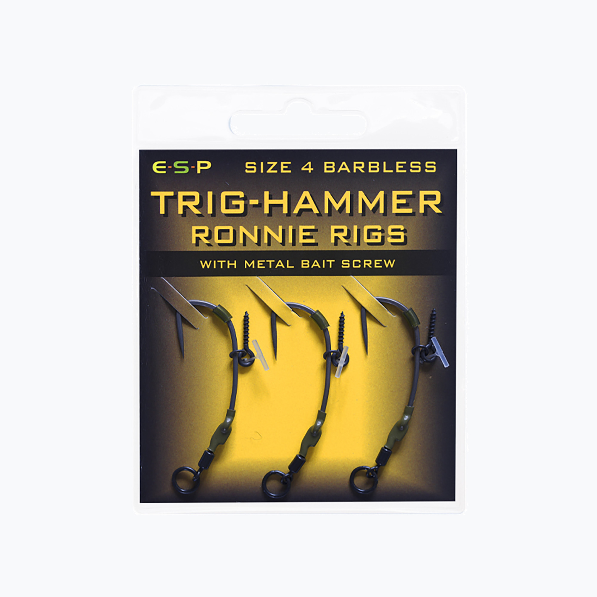 21%-kal olcsóbban.  ESP Trig - Hammer Ronnie RigsBarbed carp leaders fekete EHRRRRTH006. Méret: 5