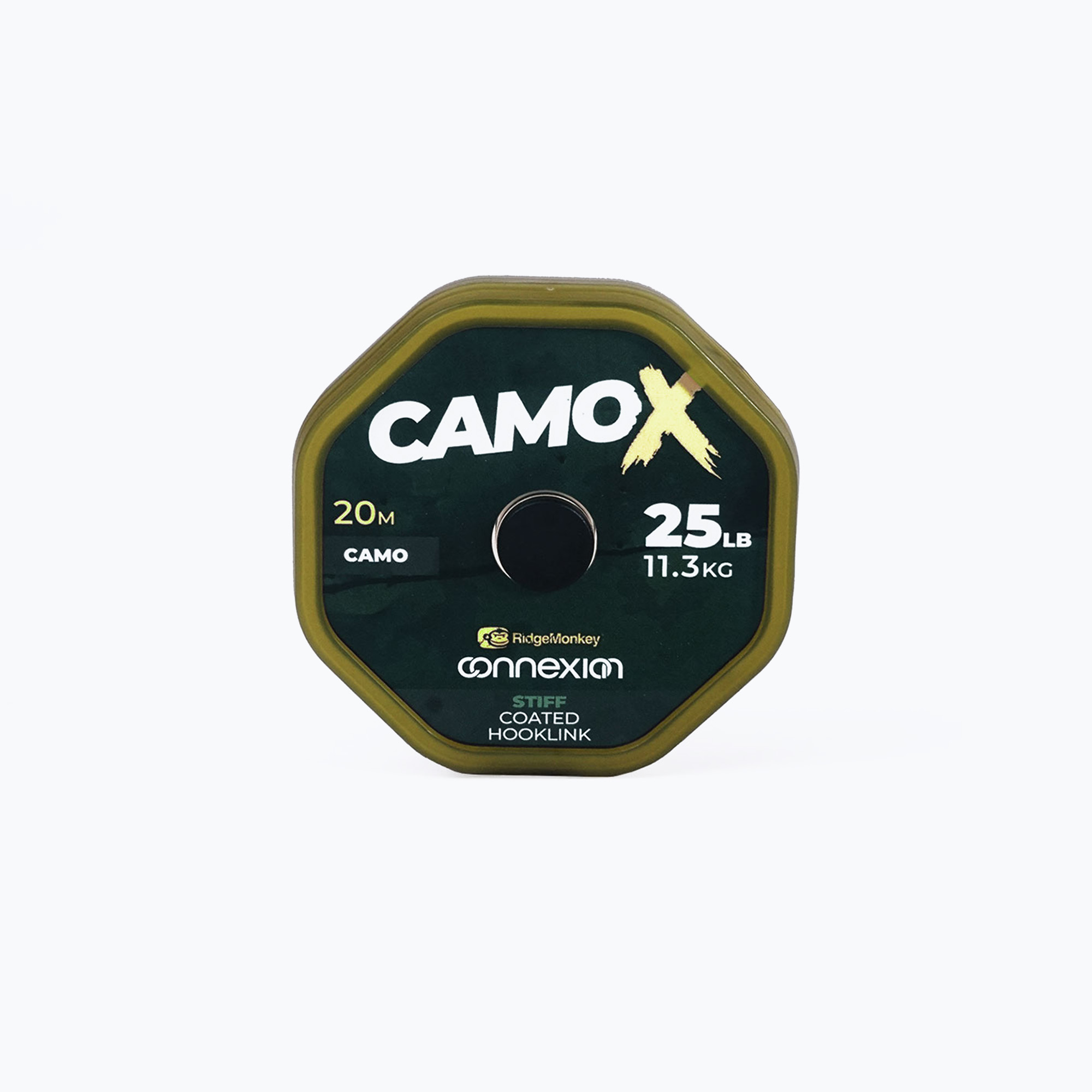 23%-kal olcsóbban.  Ridge Monkey Connexion CamoX Stiff bevonatú hooklink barna RMT319. Méret: 35 lb