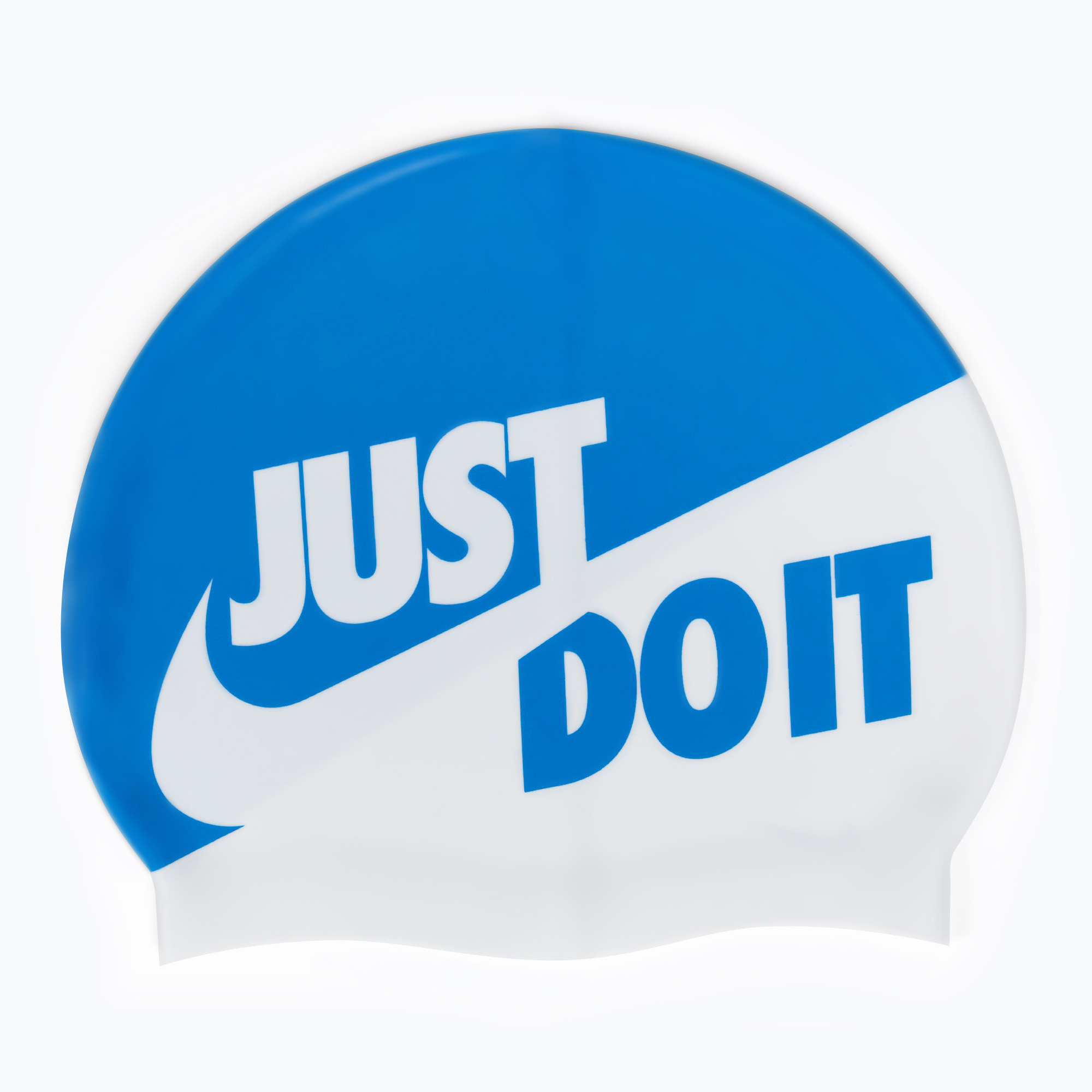 21%-kal olcsóbban.  Nike Jdi Slogan kék-fehér úszósapka NESS9164-458. Méret: OS