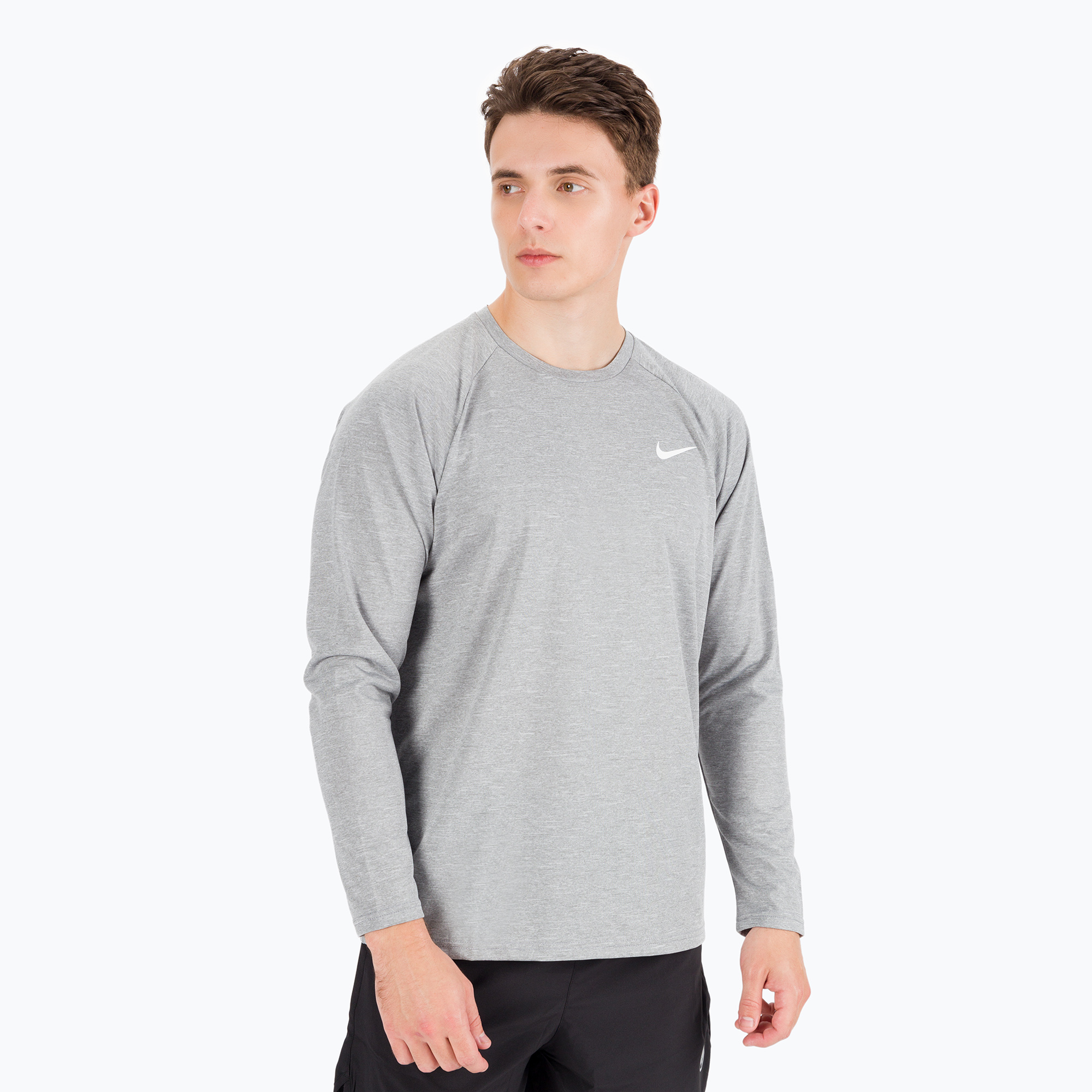 24%-kal olcsóbban.  Férfi hosszú ujjú Nike Heather világosszürke NESSA590-090 NESSA590-090. Méret: L