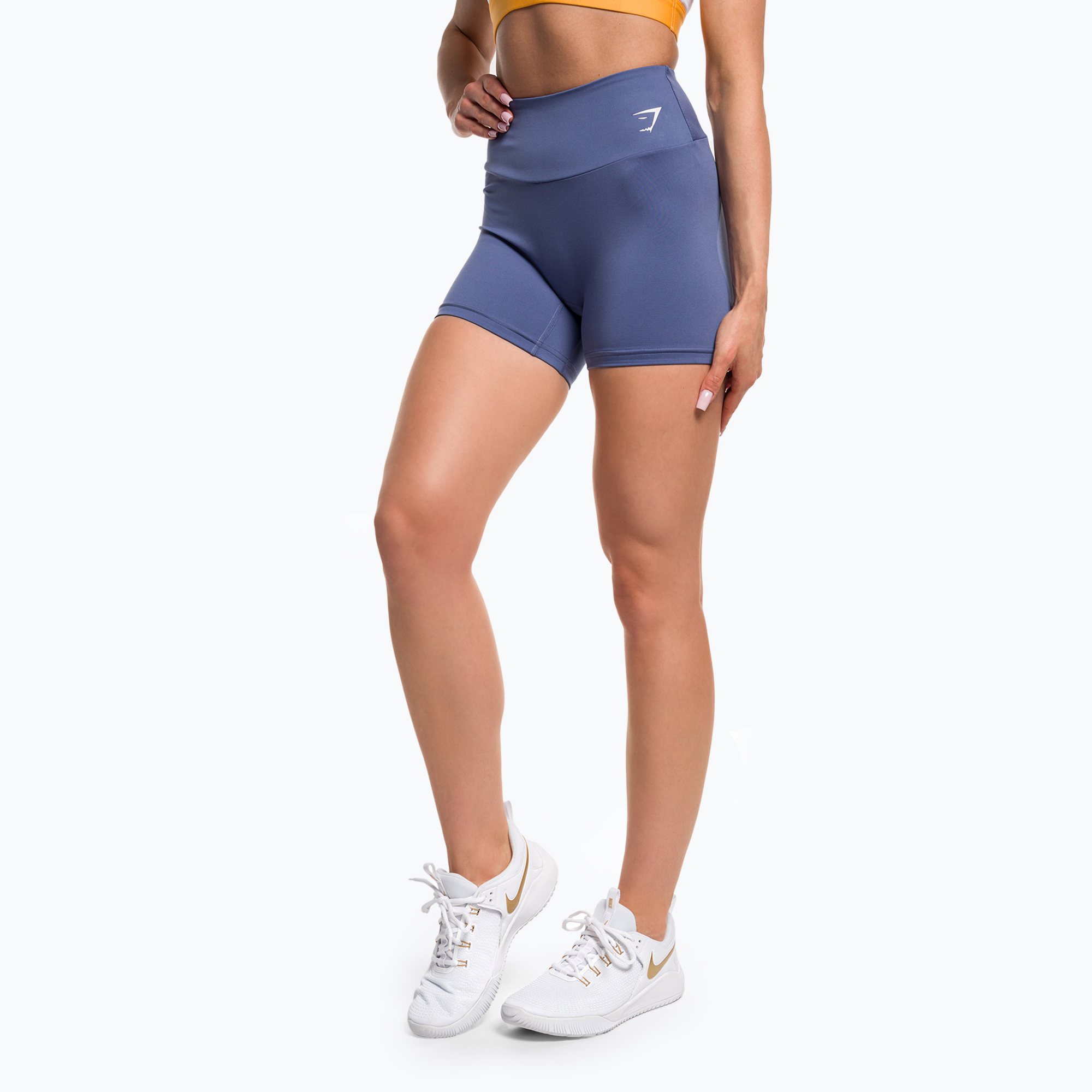 30%-kal olcsóbban.  Női Gymshark edző rövidnadrág kék. Méret: XL
