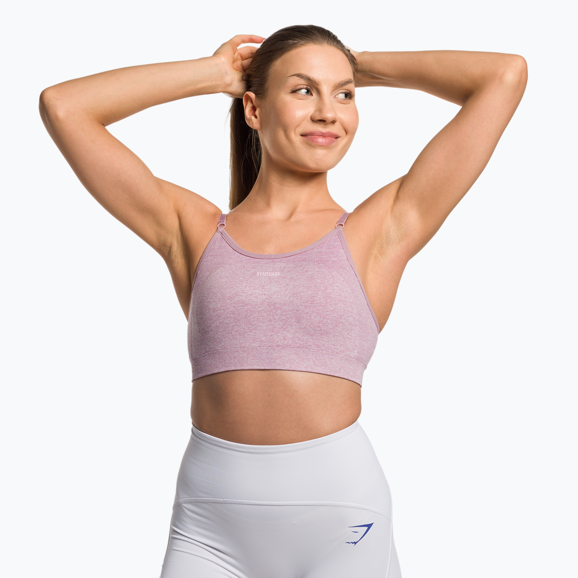 30%-kal olcsóbban.  Gymshark Flex pántos sportmelltartó lila. Méret: XL