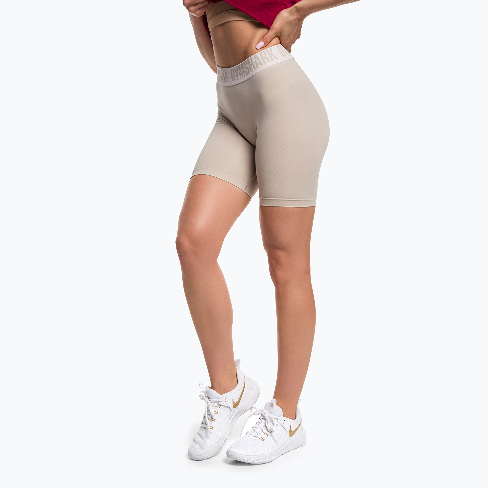 37%-kal olcsóbban.  Női Gymshark Fit Kerékpáros edzőnadrág kavicsszürke. Méret: XS