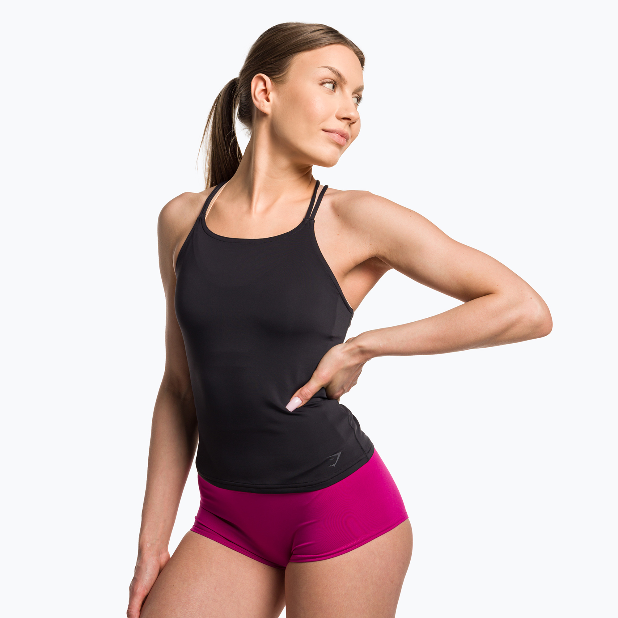 37%-kal olcsóbban.  Női edzős felső Gymshark Studio Tank fekete. Méret: XS