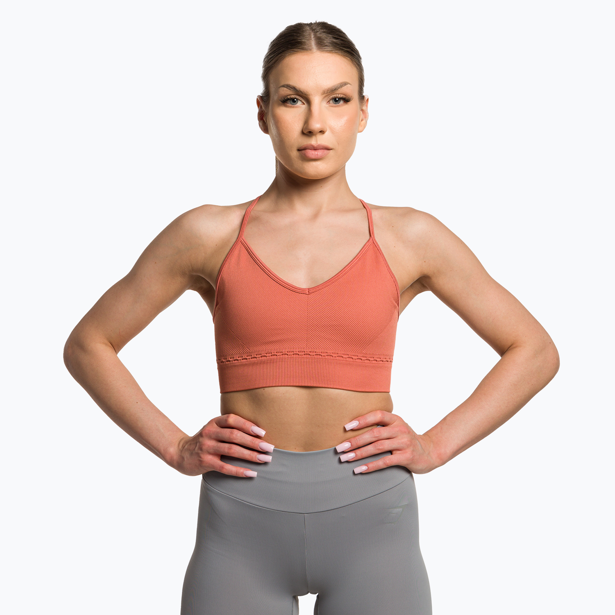 36%-kal olcsóbban.  Gymshark Studio Sports földi narancssárga fitness melltartó. Méret: M
