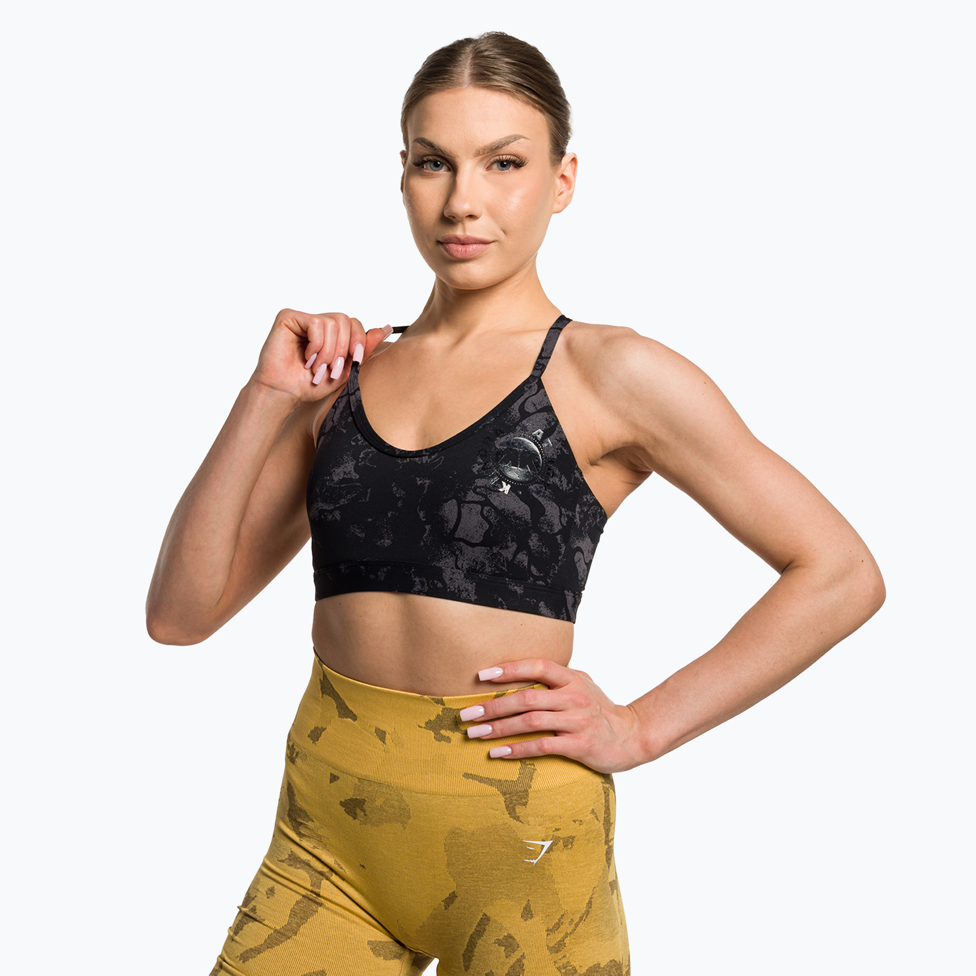 30%-kal olcsóbban.  Gymshark KK Twins Sport fitness melltartó fekete. Méret: L