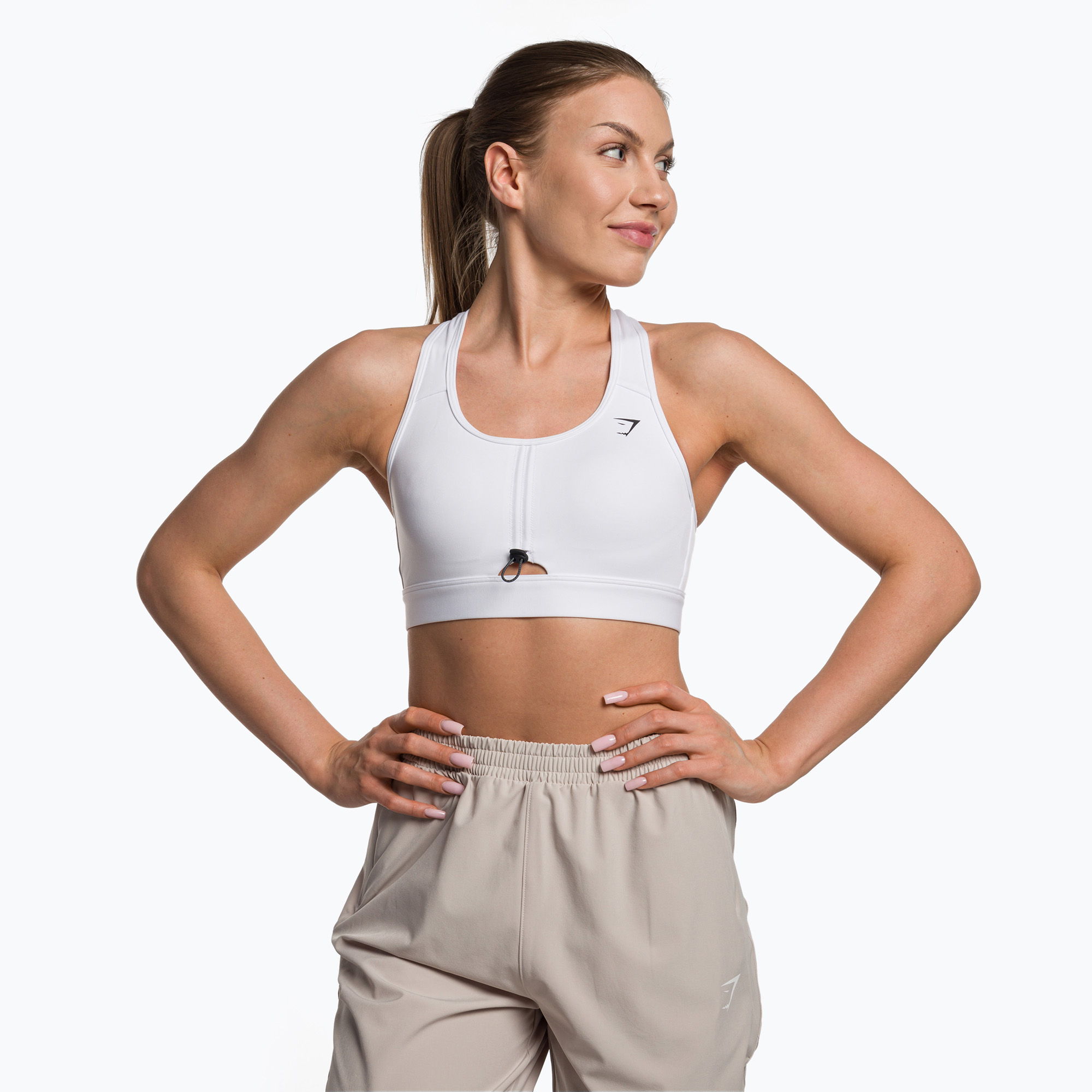 38%-kal olcsóbban.  Gymshark Pulse Sports sportmelltartó fehér. Méret: XL