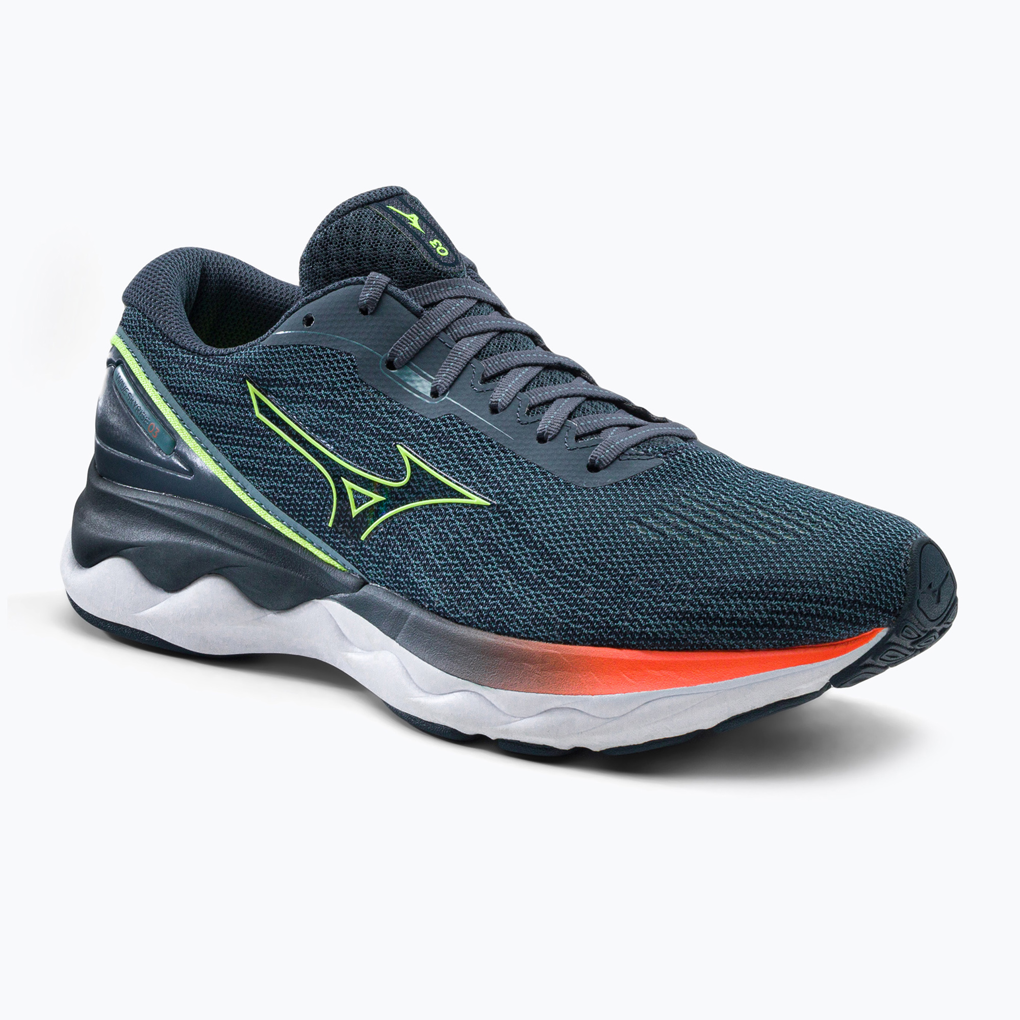 41%-kal olcsóbban.  Férfi futócipő Mizuno Wave Skyrise 3 nibies J1GC220981. Méret: 44 EU