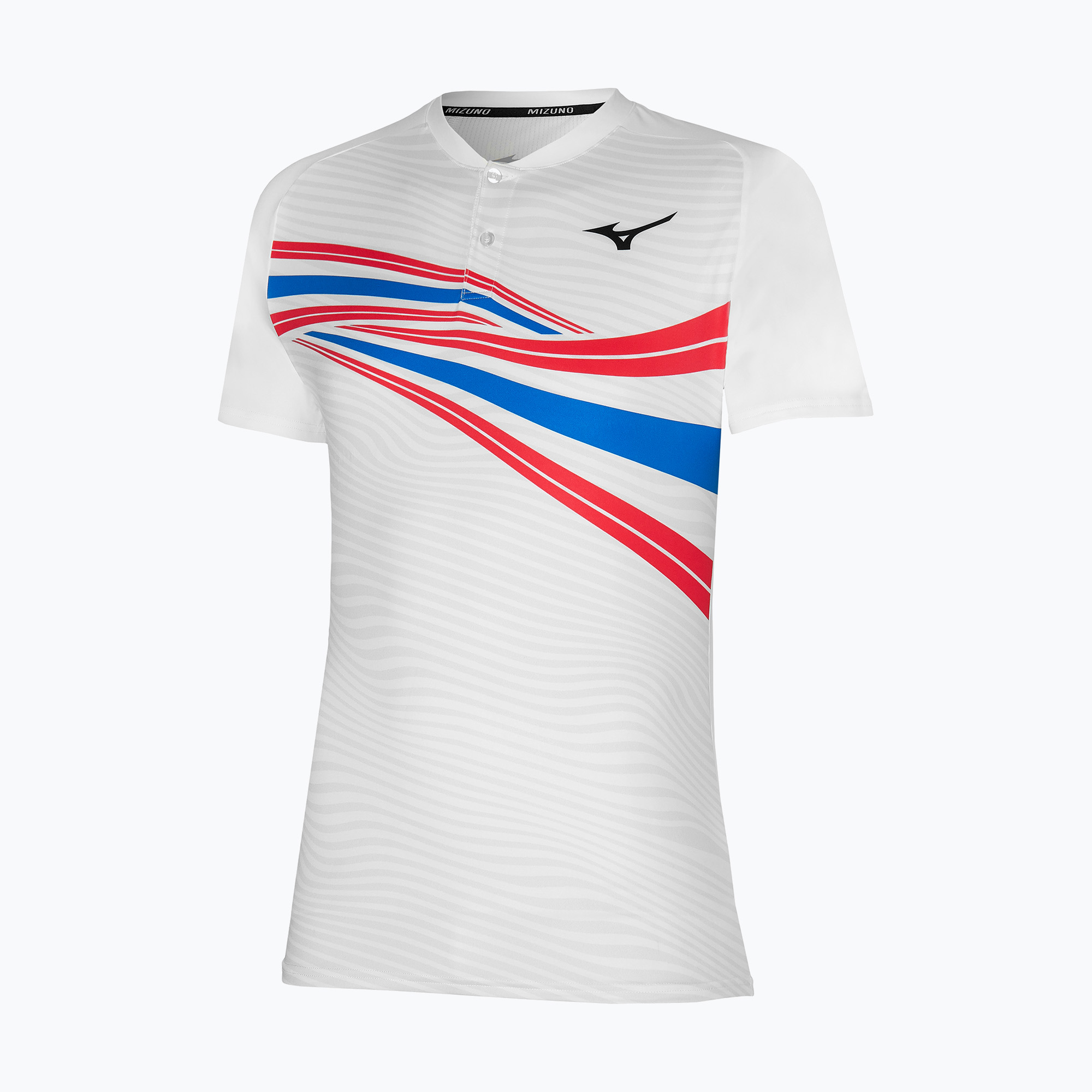 38%-kal olcsóbban.  Férfi tenisz póló Mizuno Shadow Polo fehér 62GA260201. Méret: XL