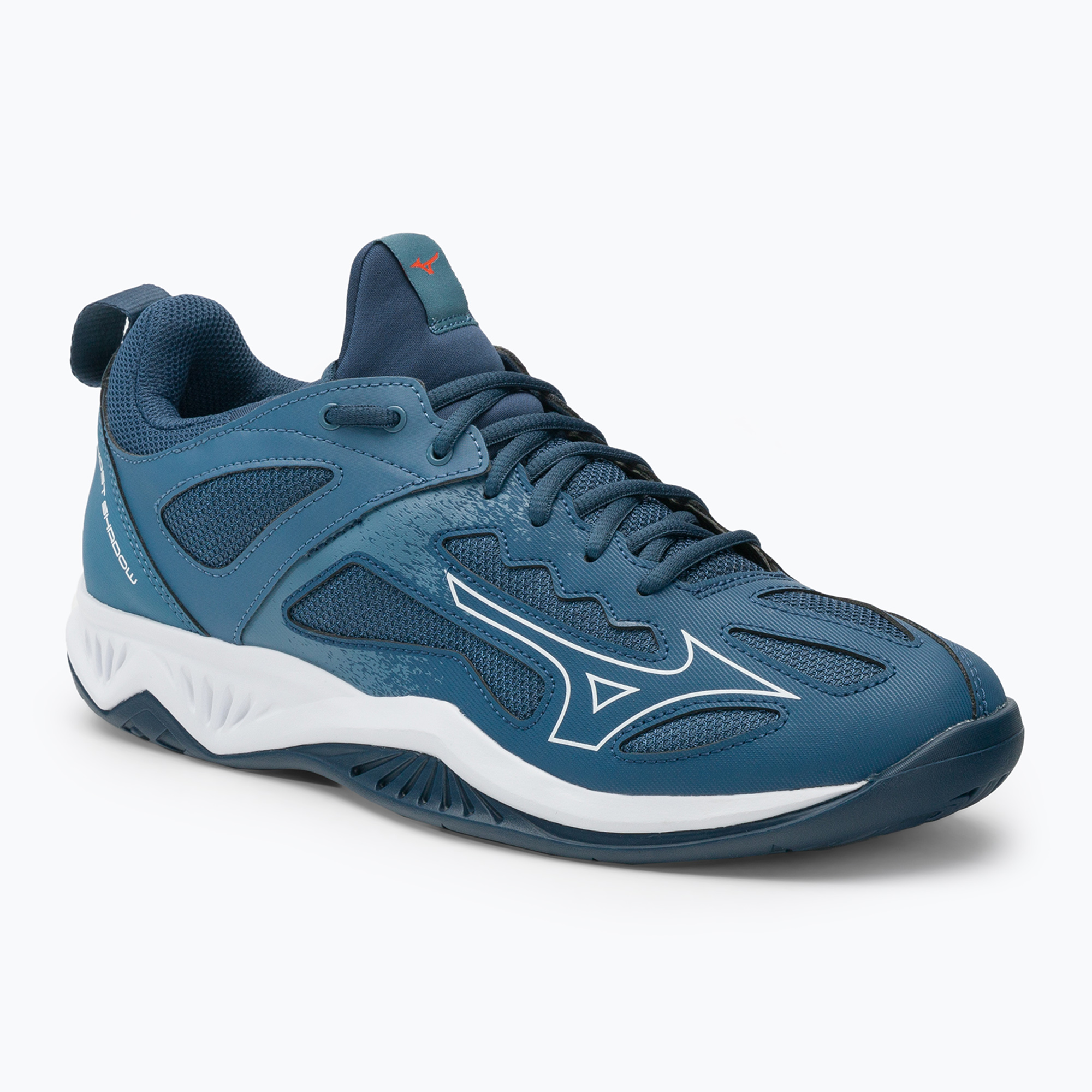 34%-kal olcsóbban.  Mizuno Ghost Shadow férfi kézilabda cipő tengerészkék X1GA218021_39.0/6.0. Méret: 45 EU