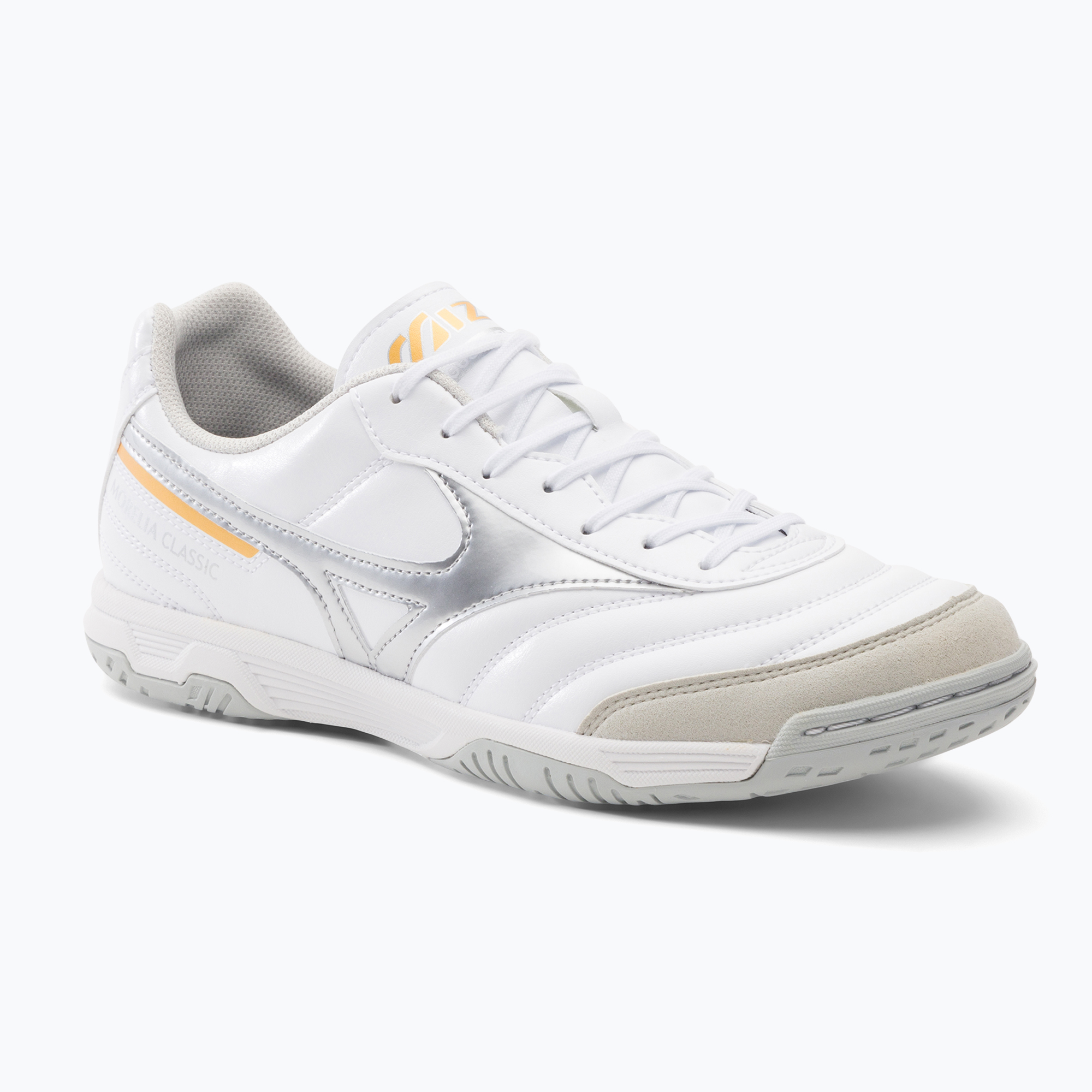 43%-kal olcsóbban.  Mizuno Morelia Sala Classic IN futballcipő fehér Q1GA230203. Méret: 46 EU