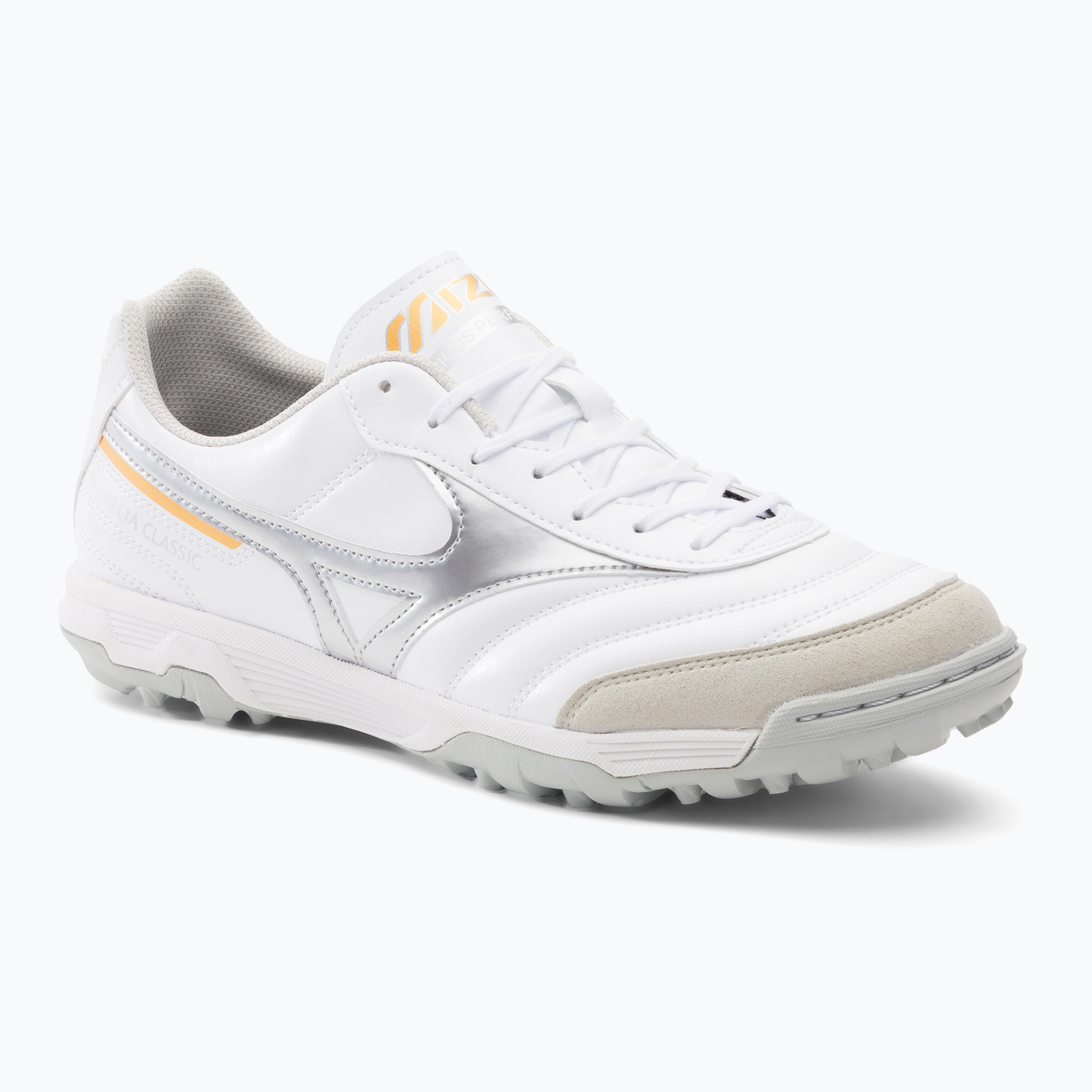 43%-kal olcsóbban.  Mizuno Morelia Sala Classic TF futballcipő fehér Q1GB230203. Méret: 44.5 EU