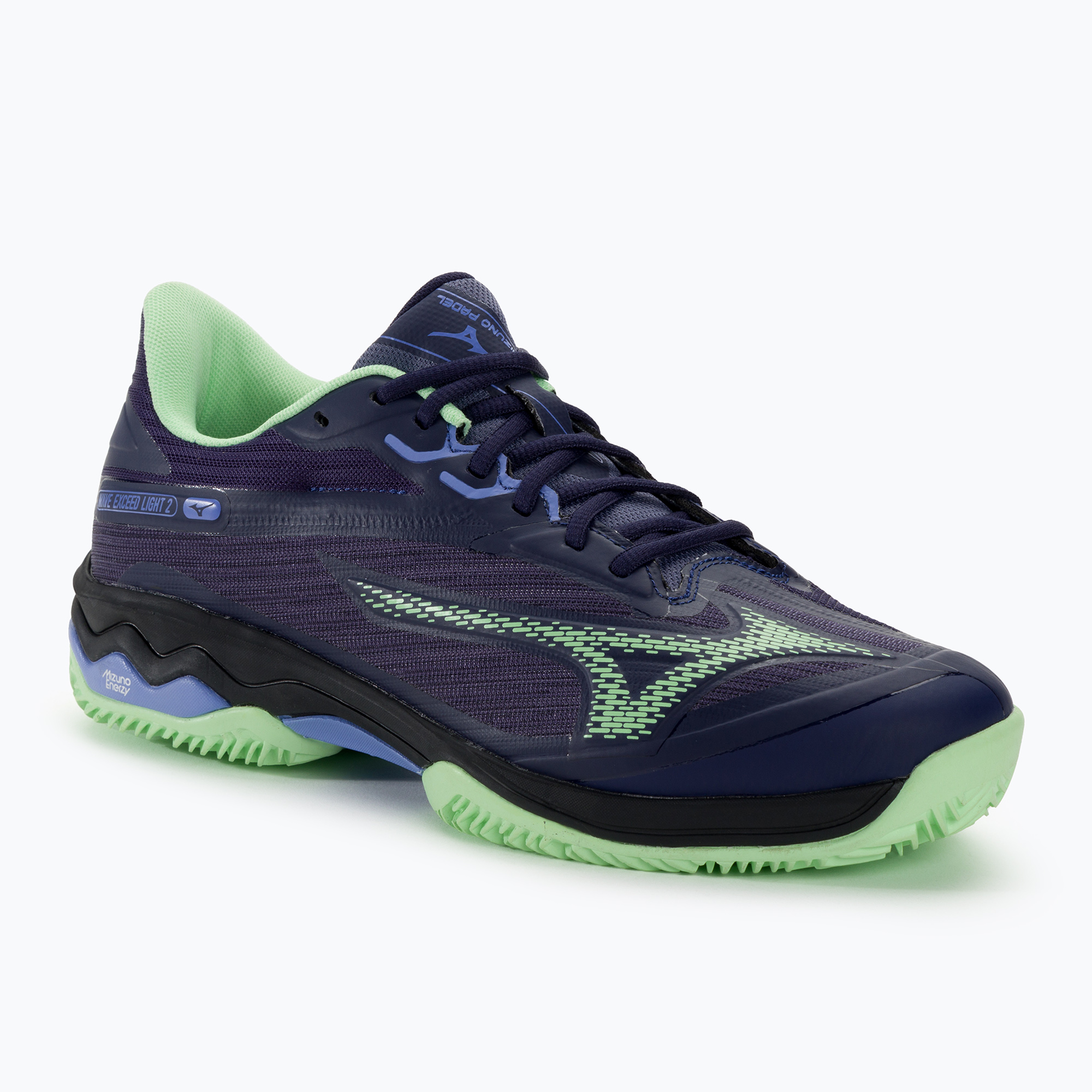23%-kal olcsóbban.  Férfi padel cipő Mizuno Wave Exceed Light 2 Padel esti kék / patinazöld / lolite. Méret: 42 EU