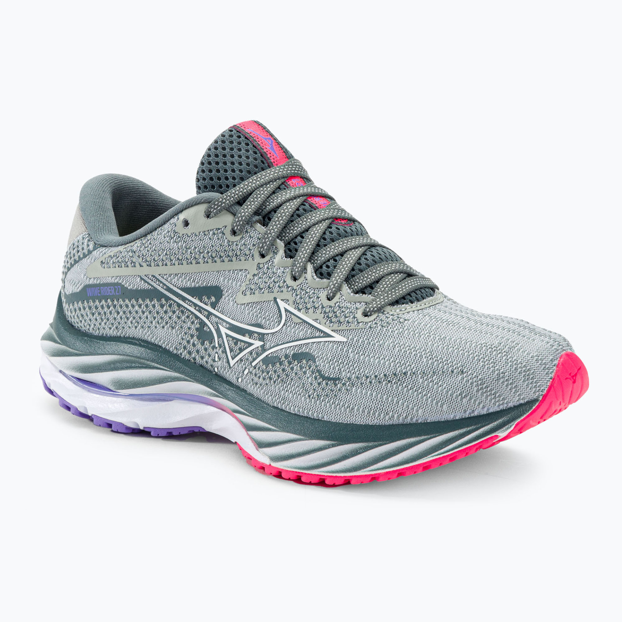 40%-kal olcsóbban.  Női futócipő Mizuno Wave Rider 27 pearl blue/white/highvpink Mizuno Wave Rider 27 pearl blue/white/highvpink