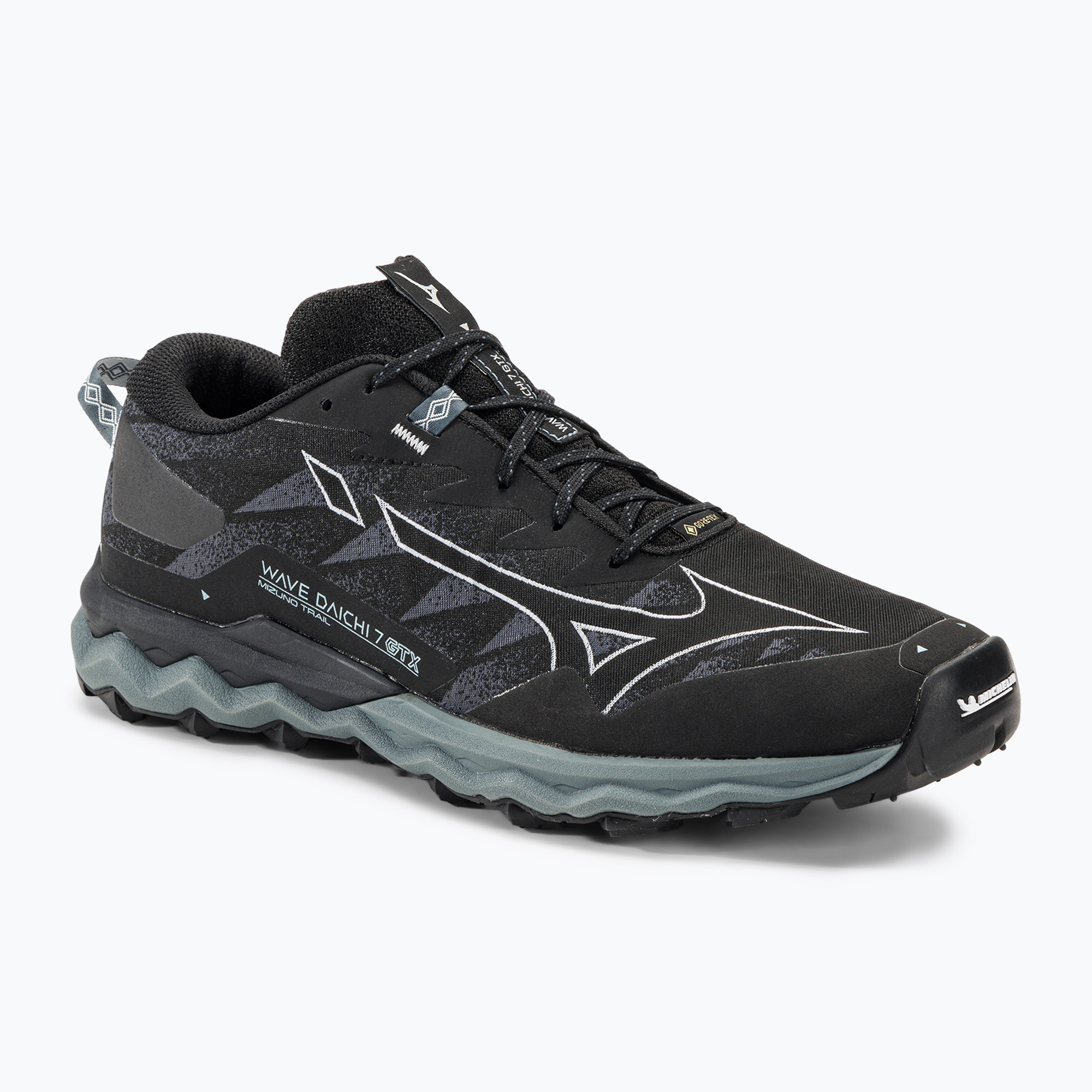 21%-kal olcsóbban.  Férfi futócipő Mizuno Wave Daichi 7 GTX fekete/ombre kék/stormy weather