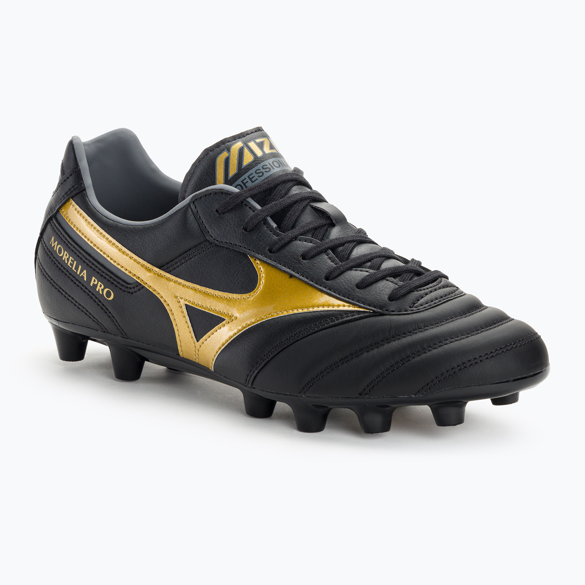 27%-kal olcsóbban.  Mizuno Morelia II PRO MD férfi futballcipő fekete/arany/sötét árnyék. Méret: 47 EU