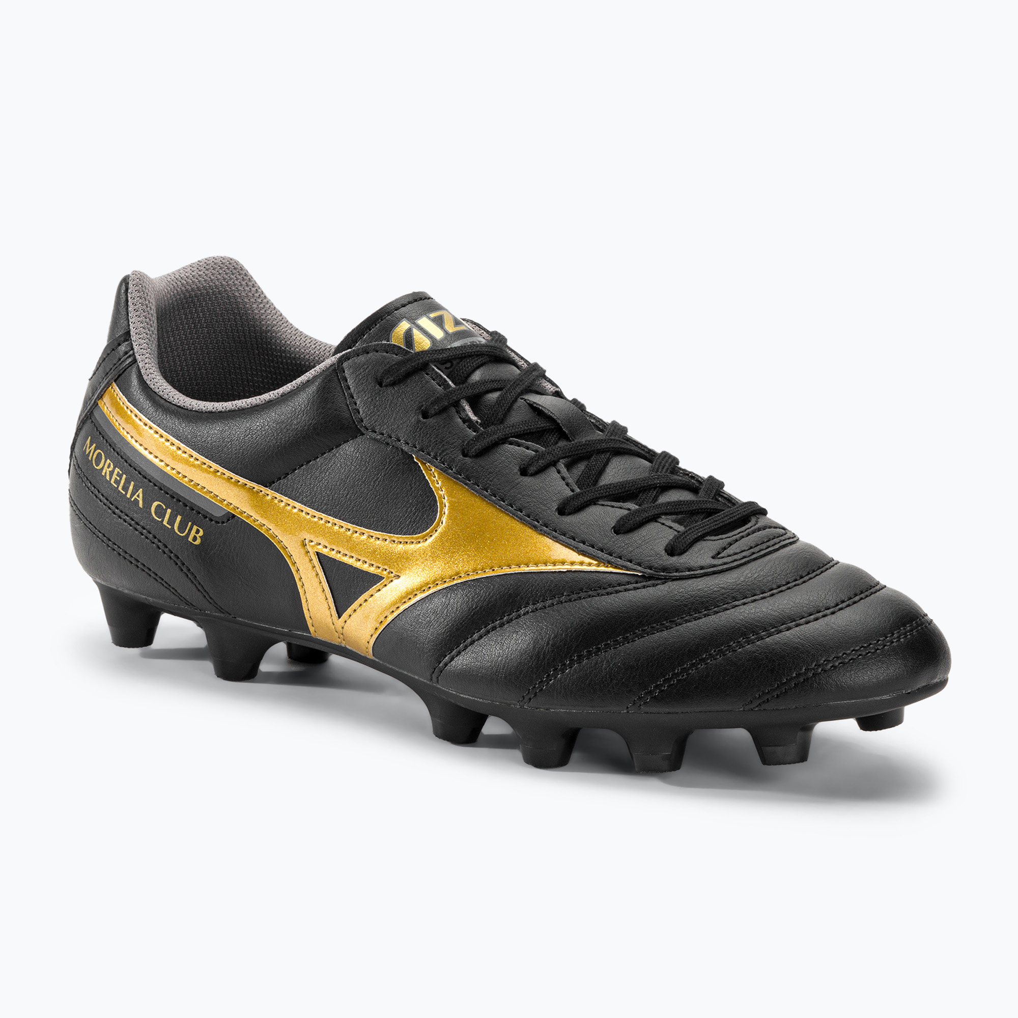 28%-kal olcsóbban.  Mizuno Morelia II Club MD férfi futballcipő fekete/arany/sötét árnyék. Méret: 44 EU