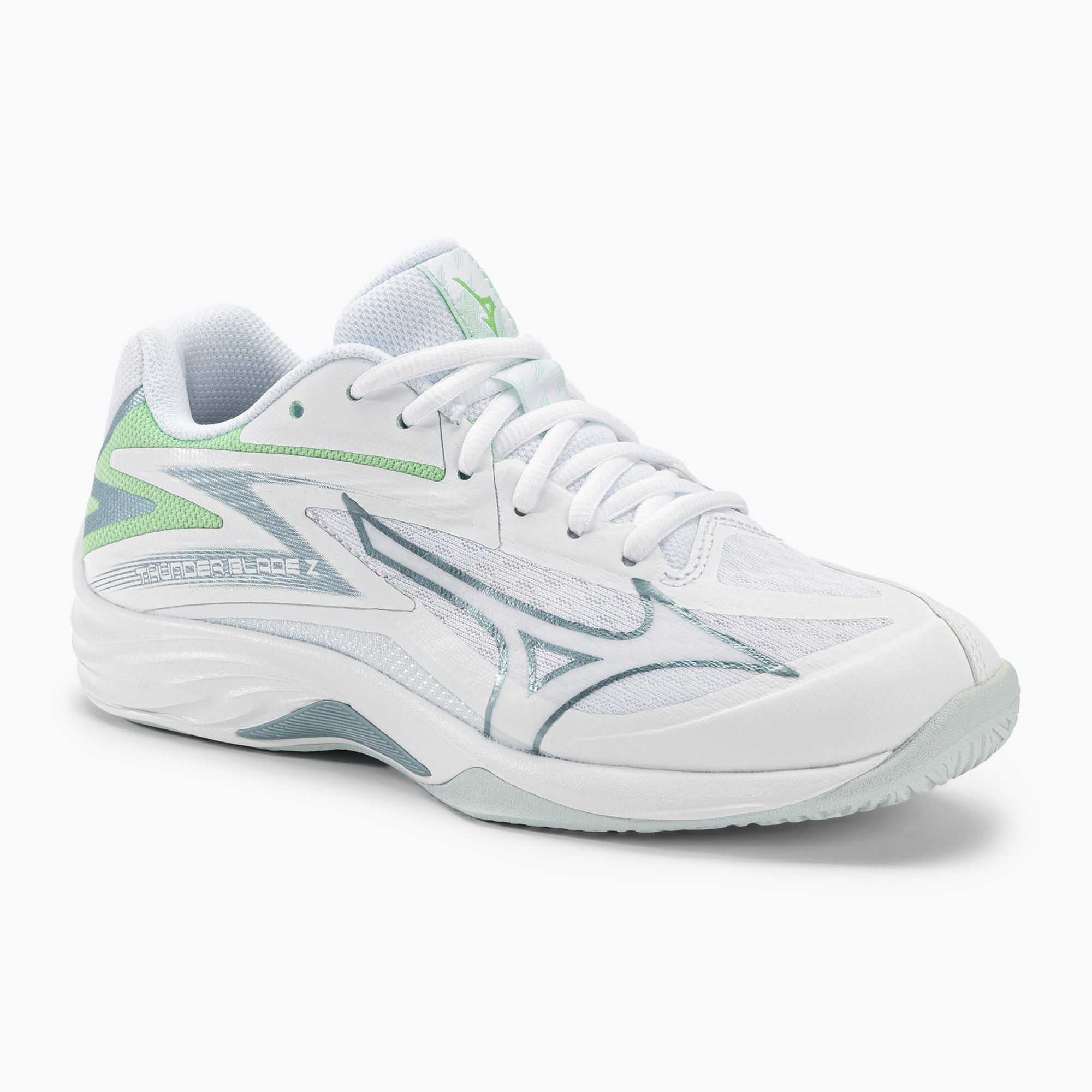 25%-kal olcsóbban.  Férfi röplabda cipő Mizuno Thunder Blade Z fehér / g ridge / patina zöld. Méret: 41 EU