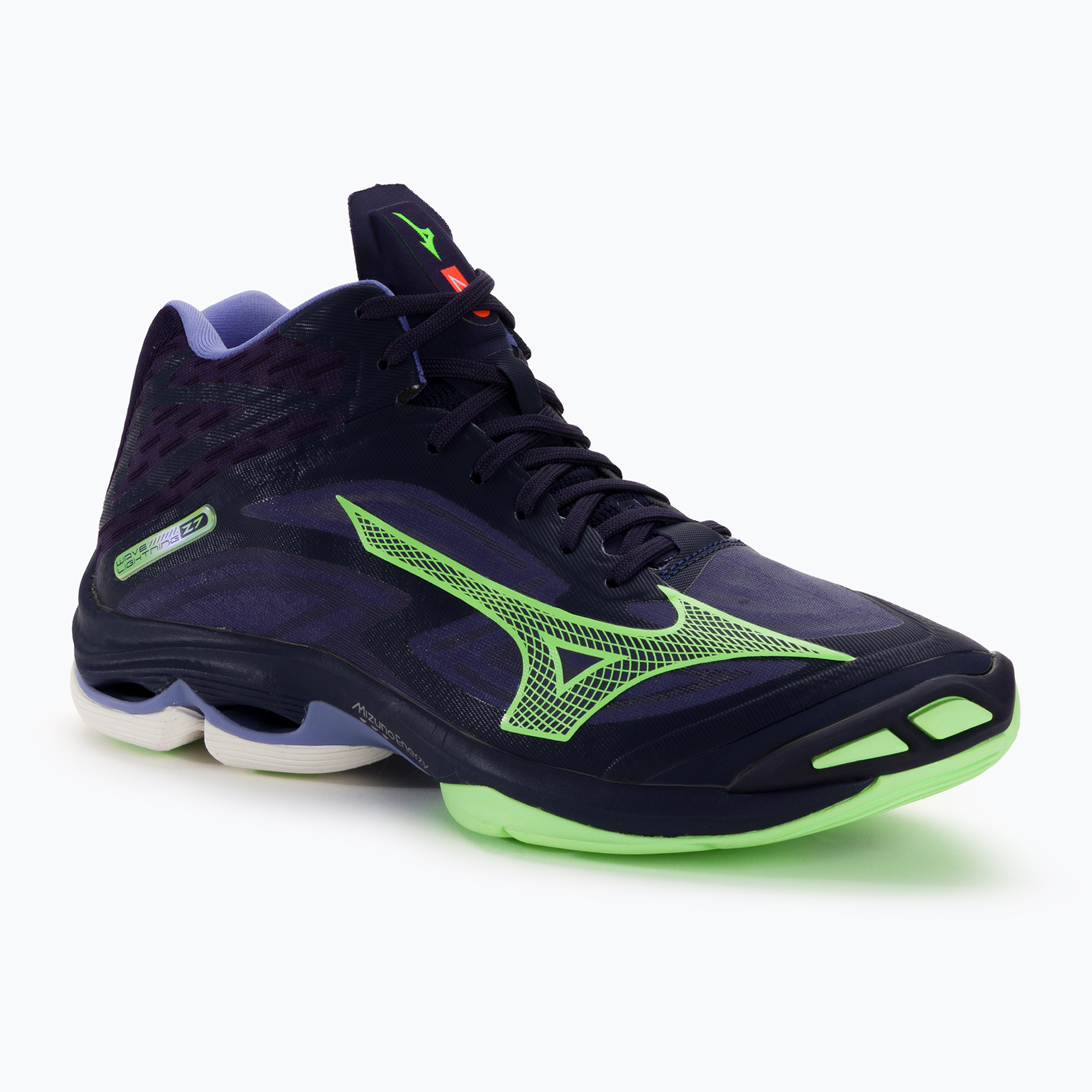 31%-kal olcsóbban.  Férfi röplabda cipő Mizuno Wave Lightning Z7 Mid esti kék / tech zöld / lolite. Méret: 47 EU